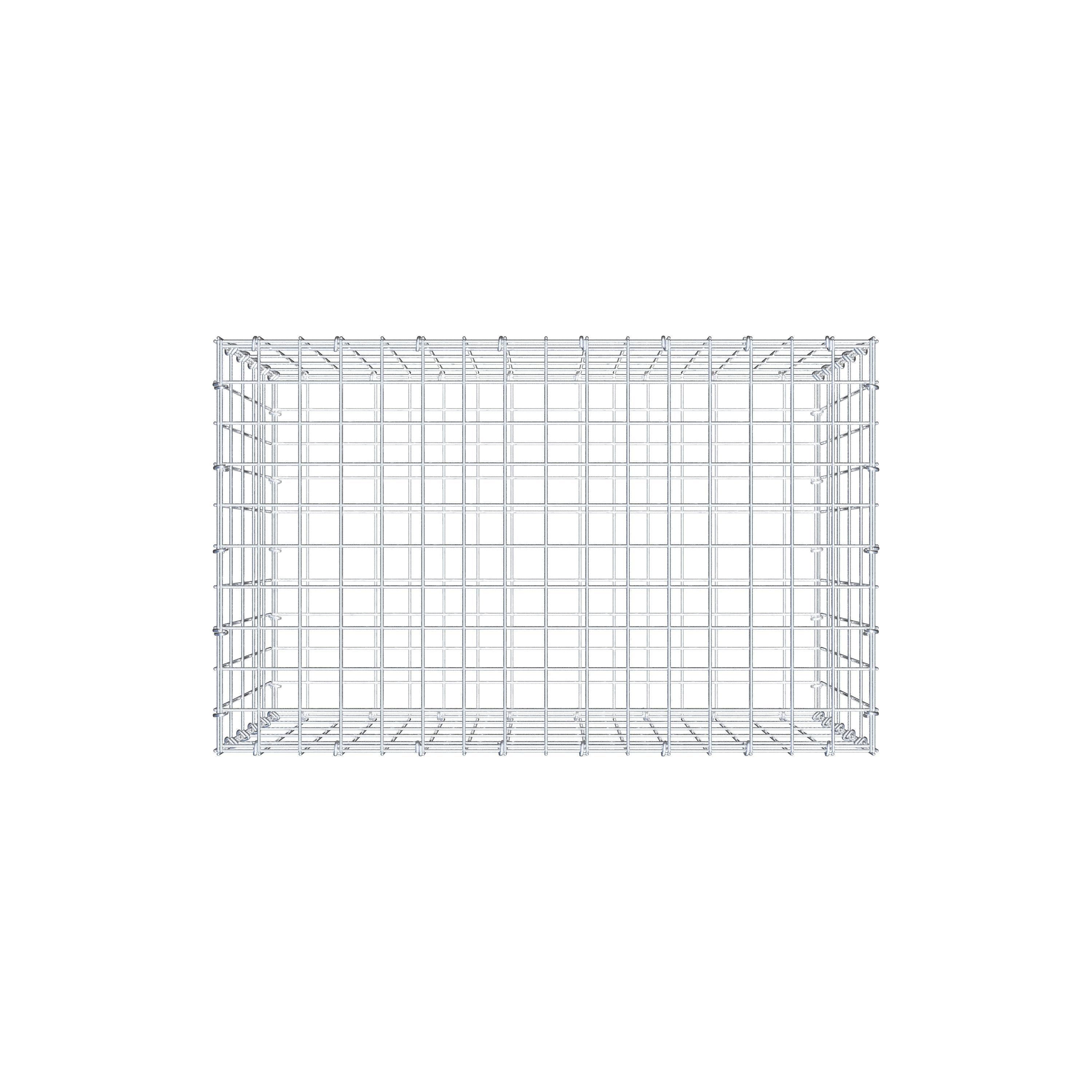 Gabion 80 cm x 50 cm x 50 cm (L x H x D), maskestørrelse 5 cm x 10 cm, C-ring