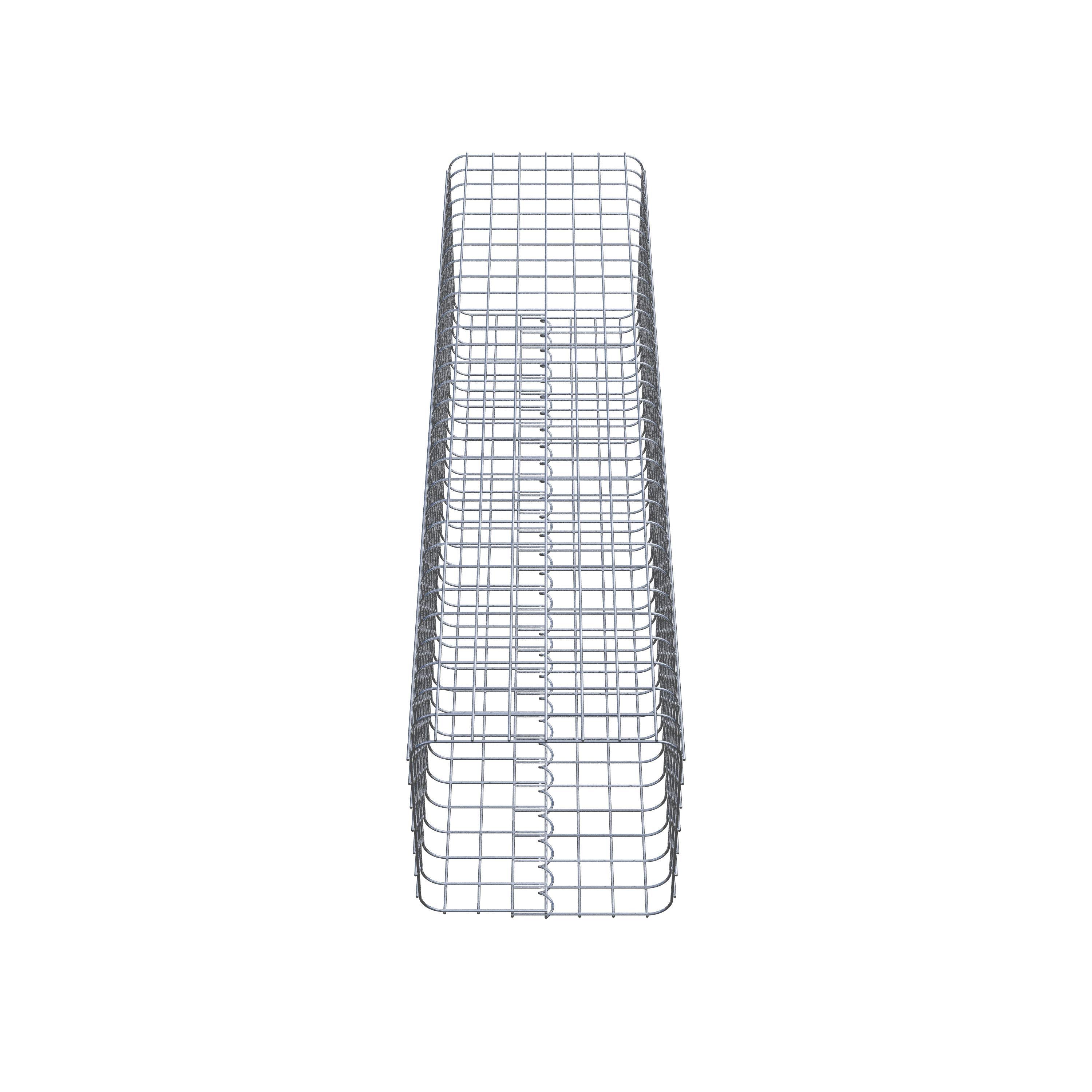 Schanskorfzuil 42 x 42 cm MW 5 x 5 cm vierkant