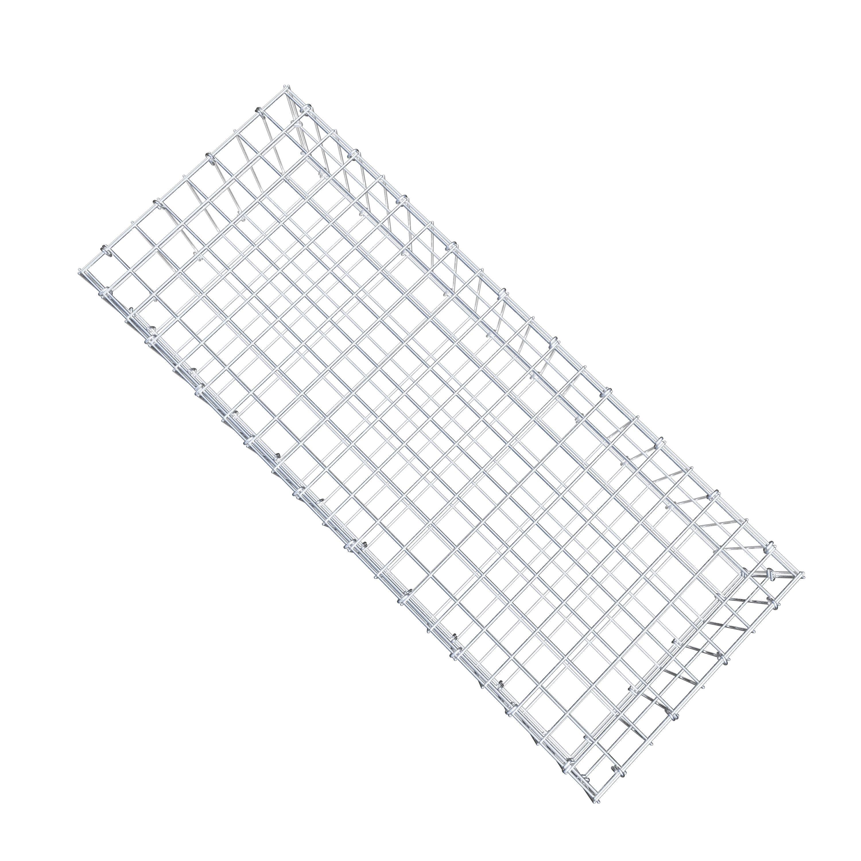 Gabion 100 cm x 20 cm x 40 cm (L x H x P), mailles 5 cm x 10 cm, anneau en C