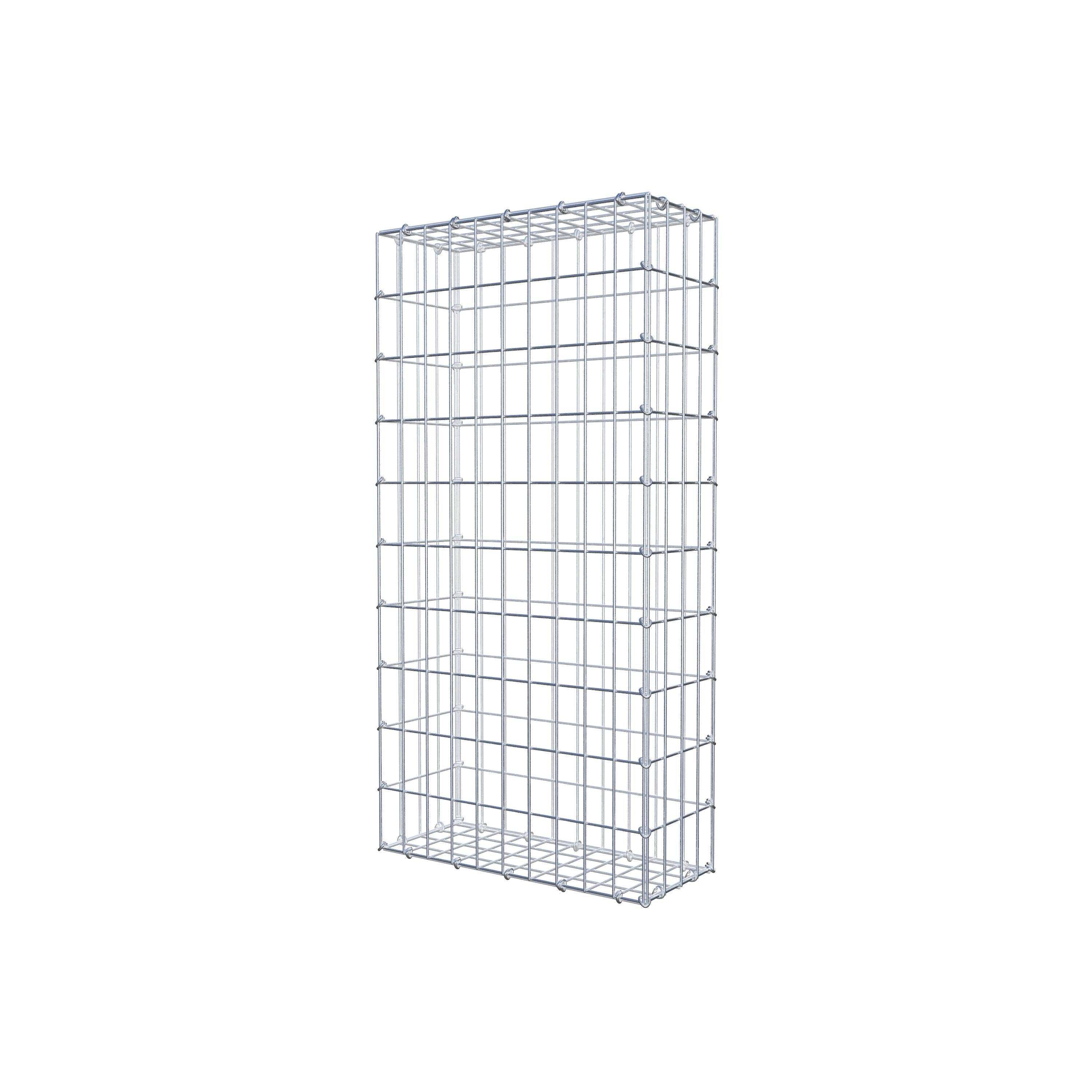 Gabion 100 cm x 20 cm x 50 cm (L x H x P), mailles 5 cm x 10 cm, anneau en C
