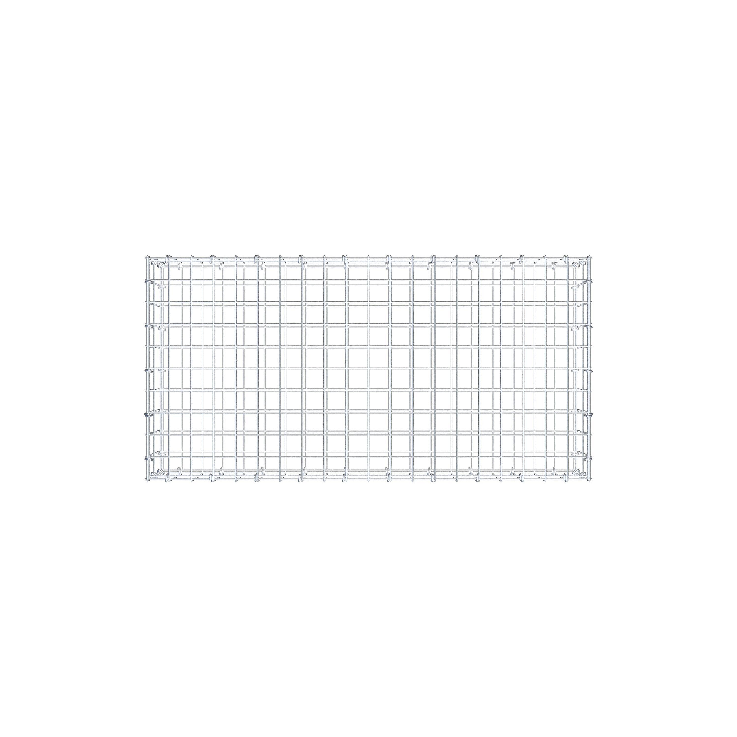 Gabion 100 cm x 20 cm x 50 cm (L x H x P), mailles 5 cm x 10 cm, anneau en C