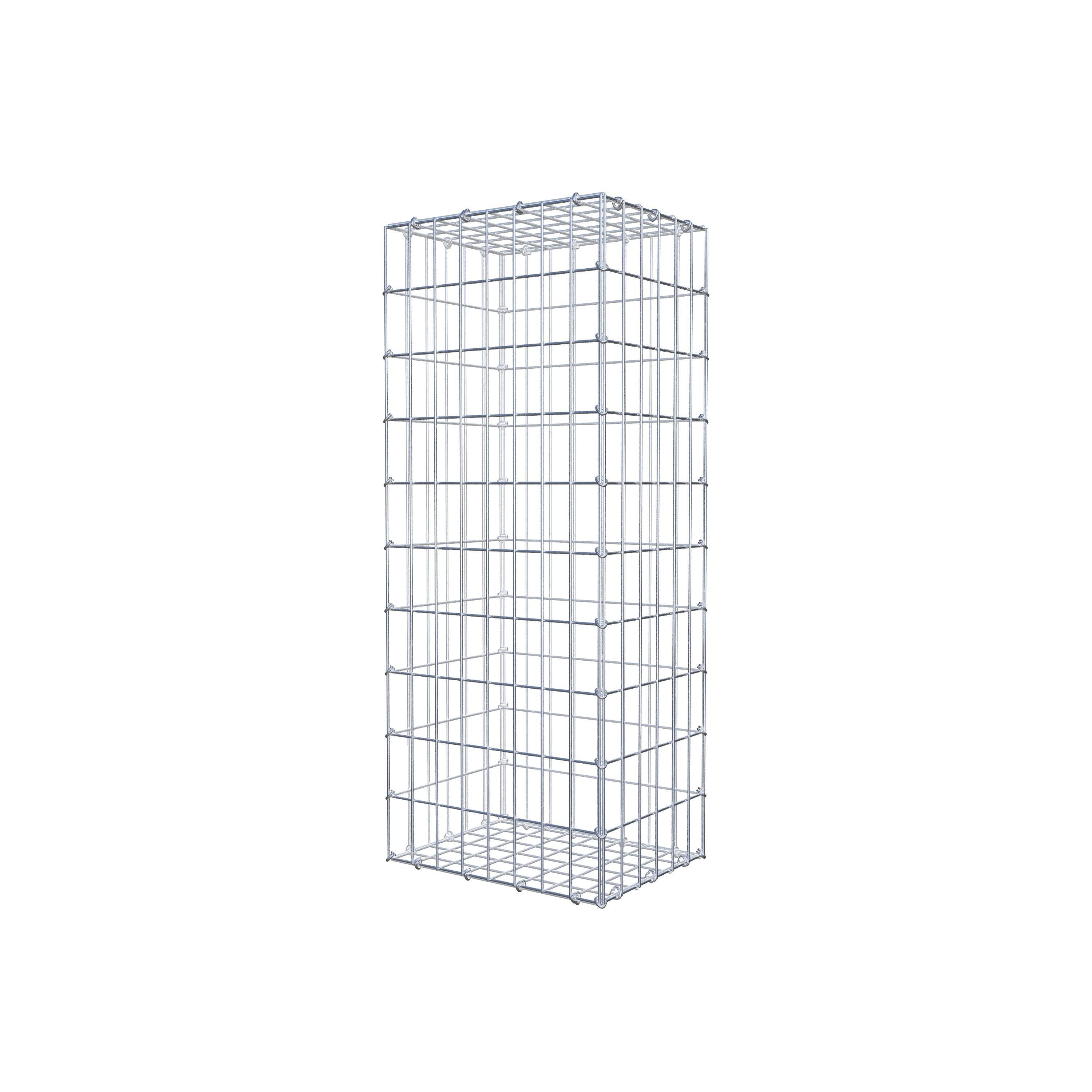Gabion 100 cm x 30 cm x 40 cm (L x H x P), mailles 5 cm x 10 cm, anneau en C