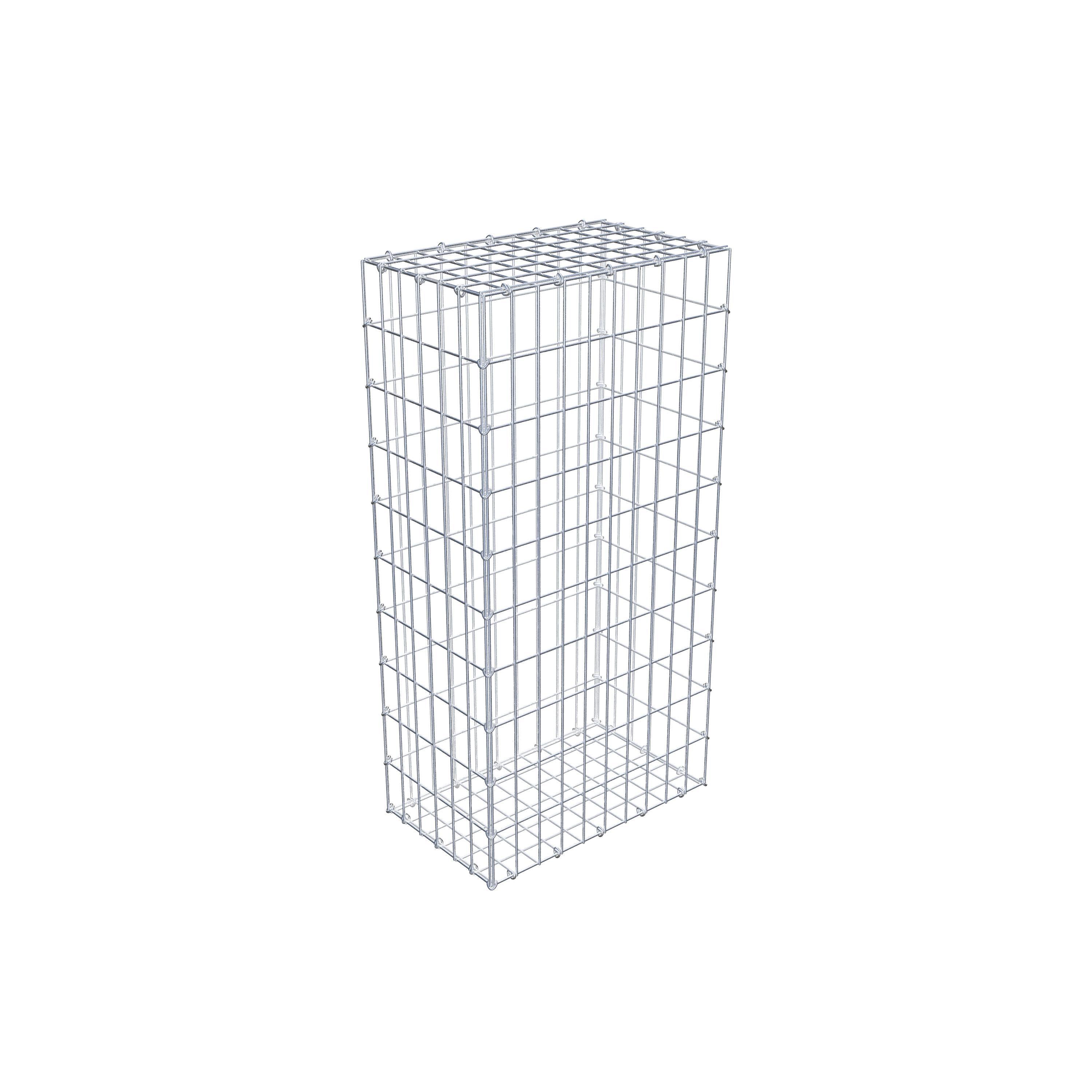 Gabion 100 cm x 30 cm x 50 cm (L x H x P), mailles 5 cm x 10 cm, anneau en C