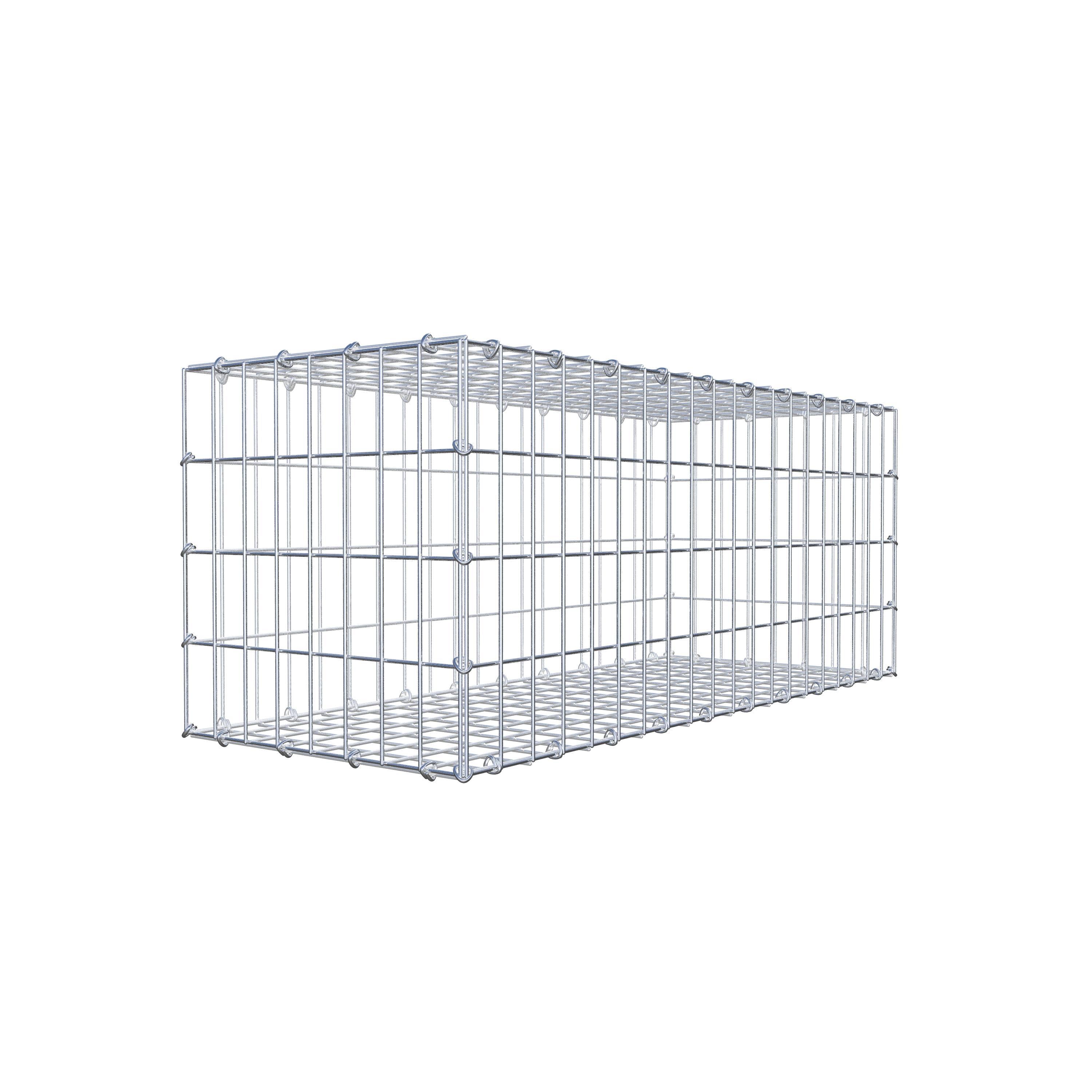 Gabião 100 cm x 40 cm x 40 cm (C x A x P), malhagem 5 cm x 10 cm, anel C