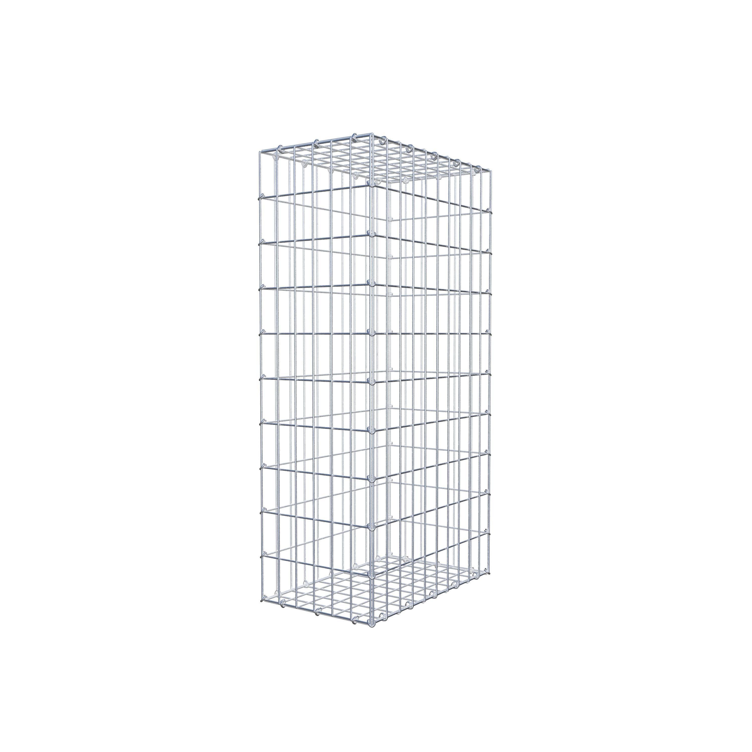 Gabion 100 cm x 50 cm x 30 cm (L x H x P), mailles 5 cm x 10 cm, anneau en C