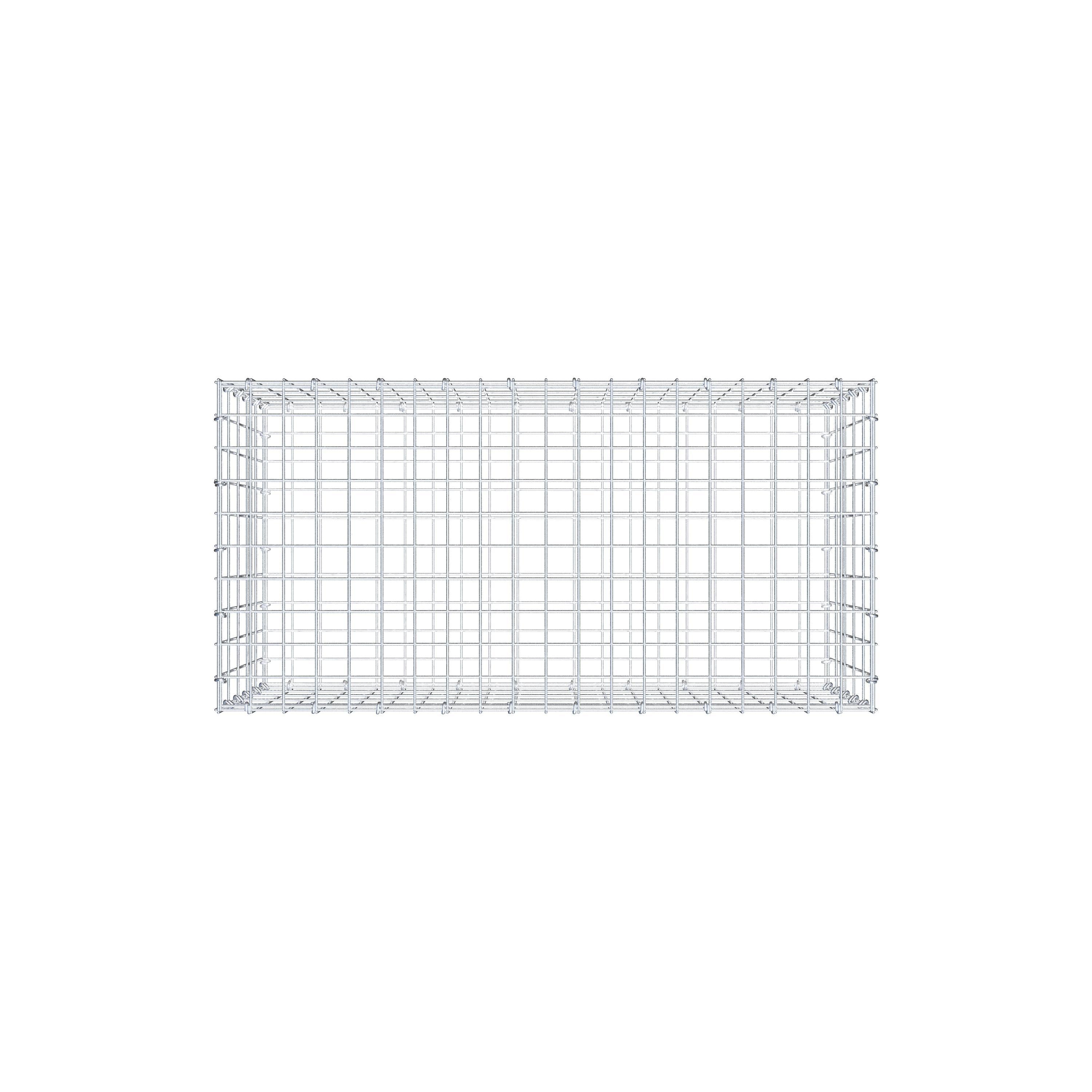 Gabion 100 cm x 50 cm x 50 cm (L x H x D), maskstorlek 5 cm x 10 cm, C-ring