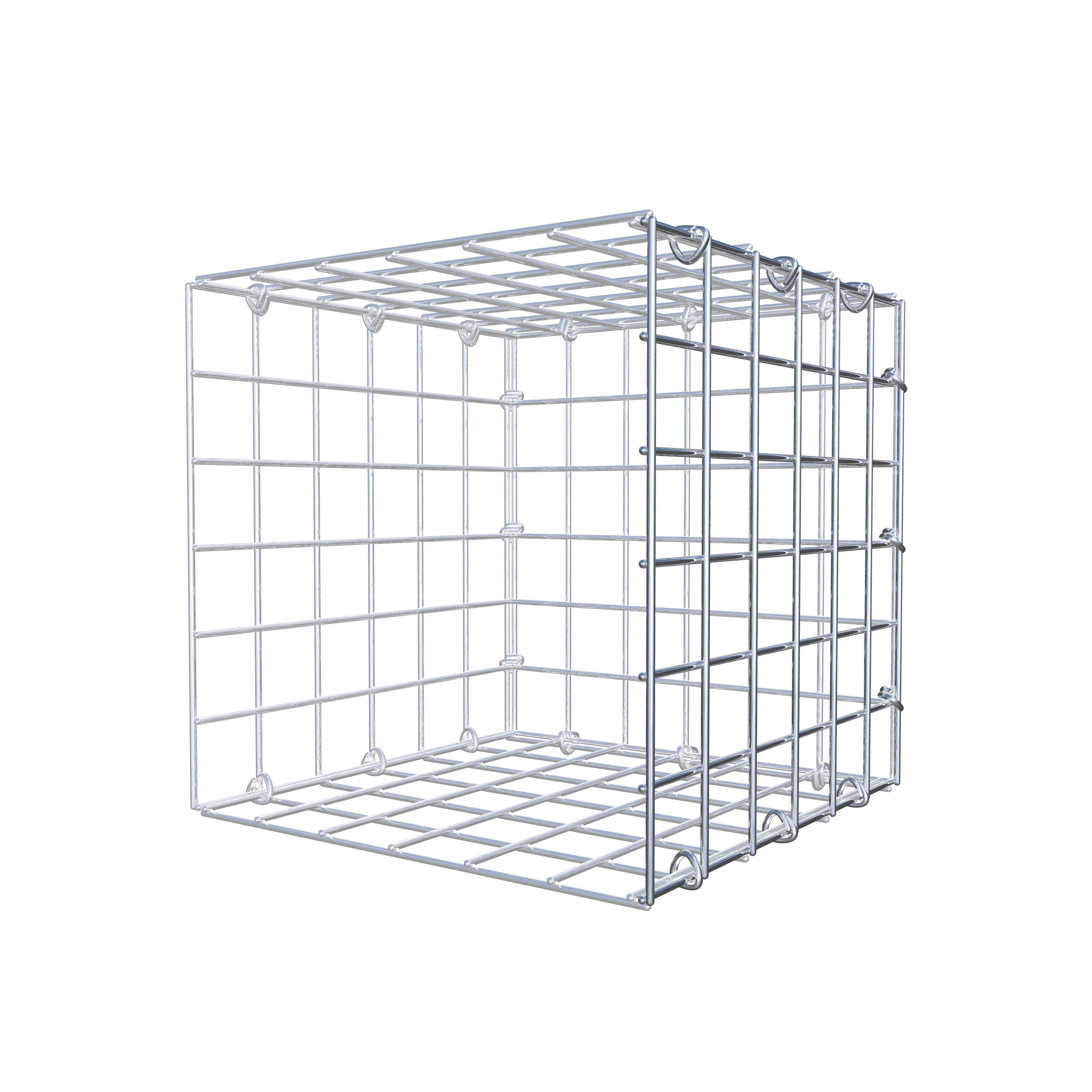 Gabbione aggiuntivo tipo 2 30 cm x 30 cm x 30 cm (L x A x P), maglia 5 cm x 5 cm, anello a C