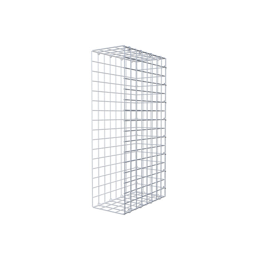 Mounted gabion type 2 80 cm x 40 cm x 20 cm (L x H x D), mesh size 5 cm x 5 cm, C-ring
