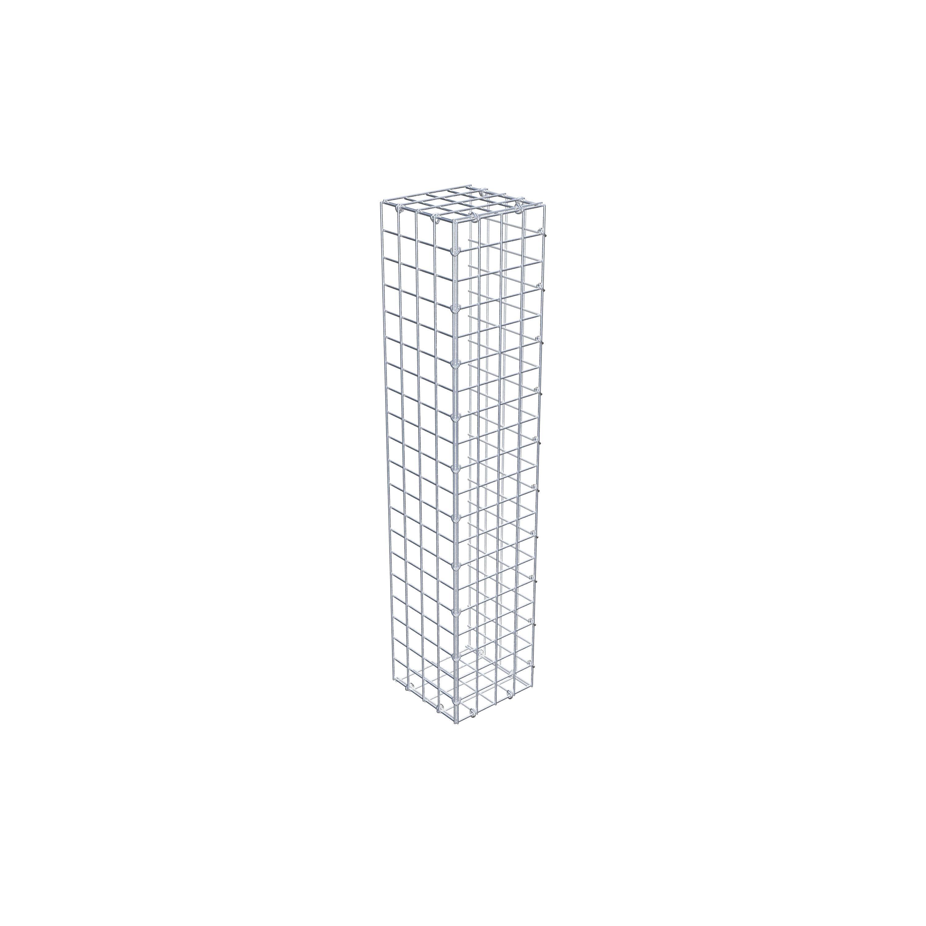 Fästbar gabion typ 2 100 cm x 20 cm x 20 cm (L x H x D), maskstorlek 5 cm x 5 cm, C-ring