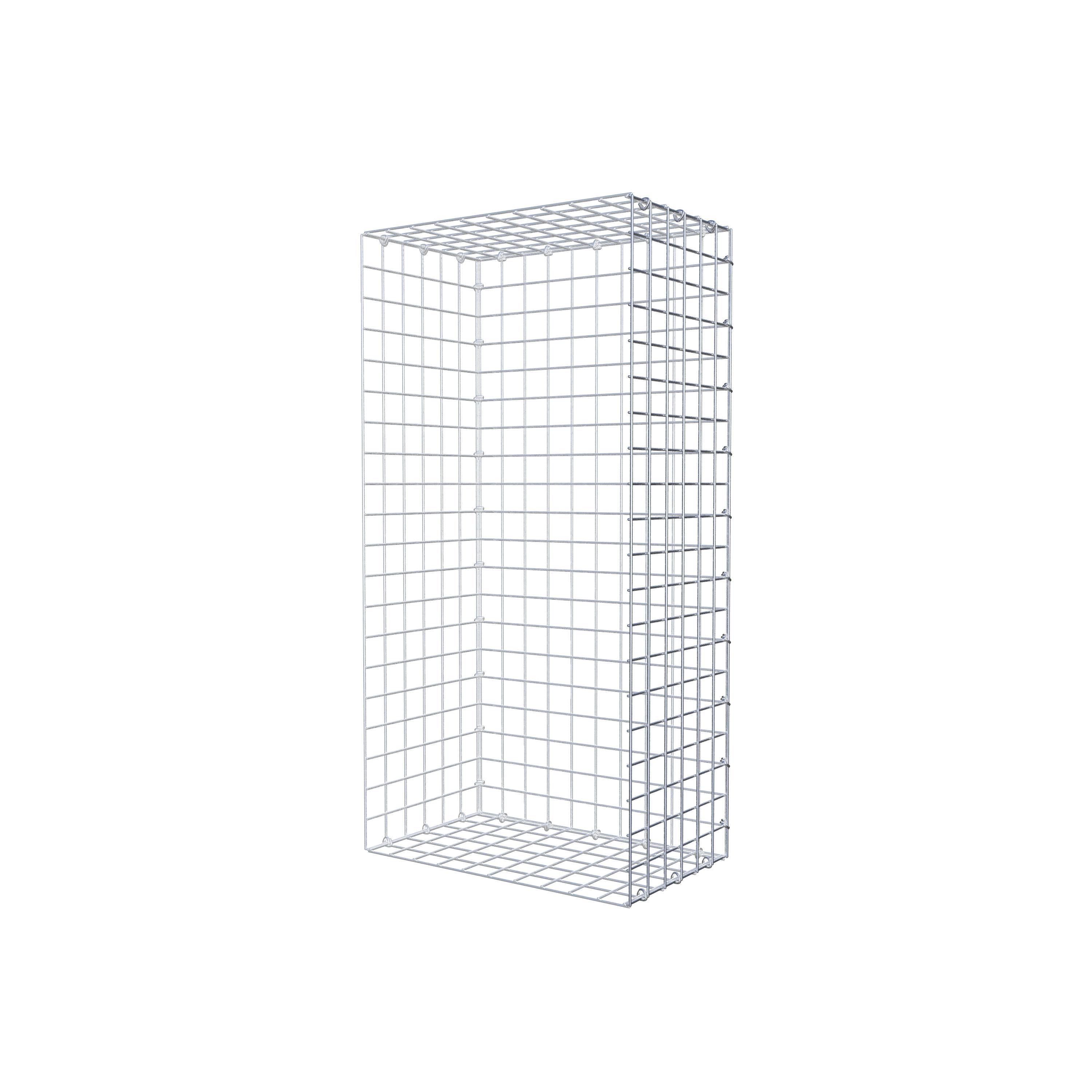 Gabbione fissabile tipo 2 100 cm x 30 cm x 50 cm (L x H x P), maglia 5 cm x 5 cm, anello a C