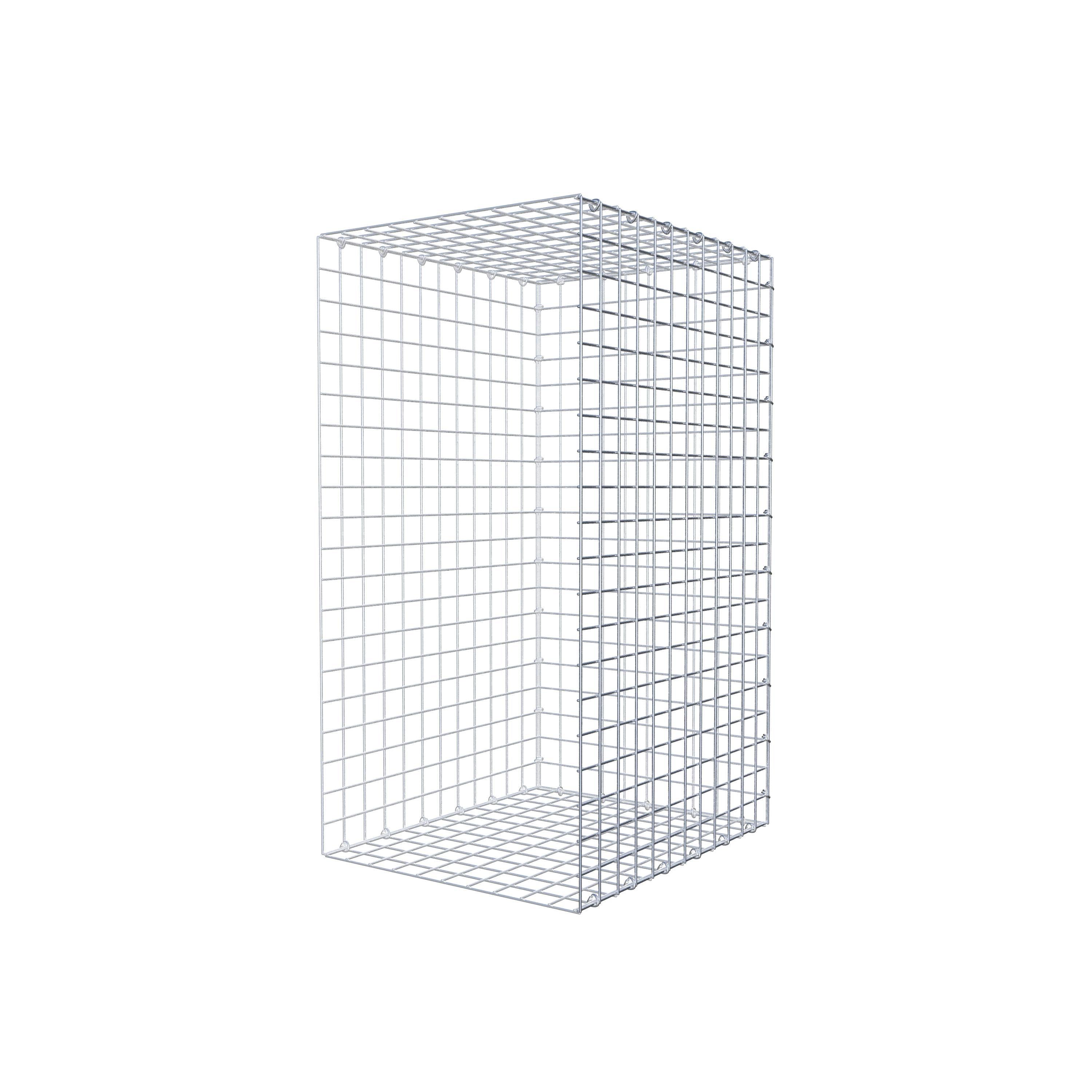 Mounted gabion type 2 100 cm x 60 cm x 50 cm (L x H x D), mesh size 5 cm x 5 cm, C-ring