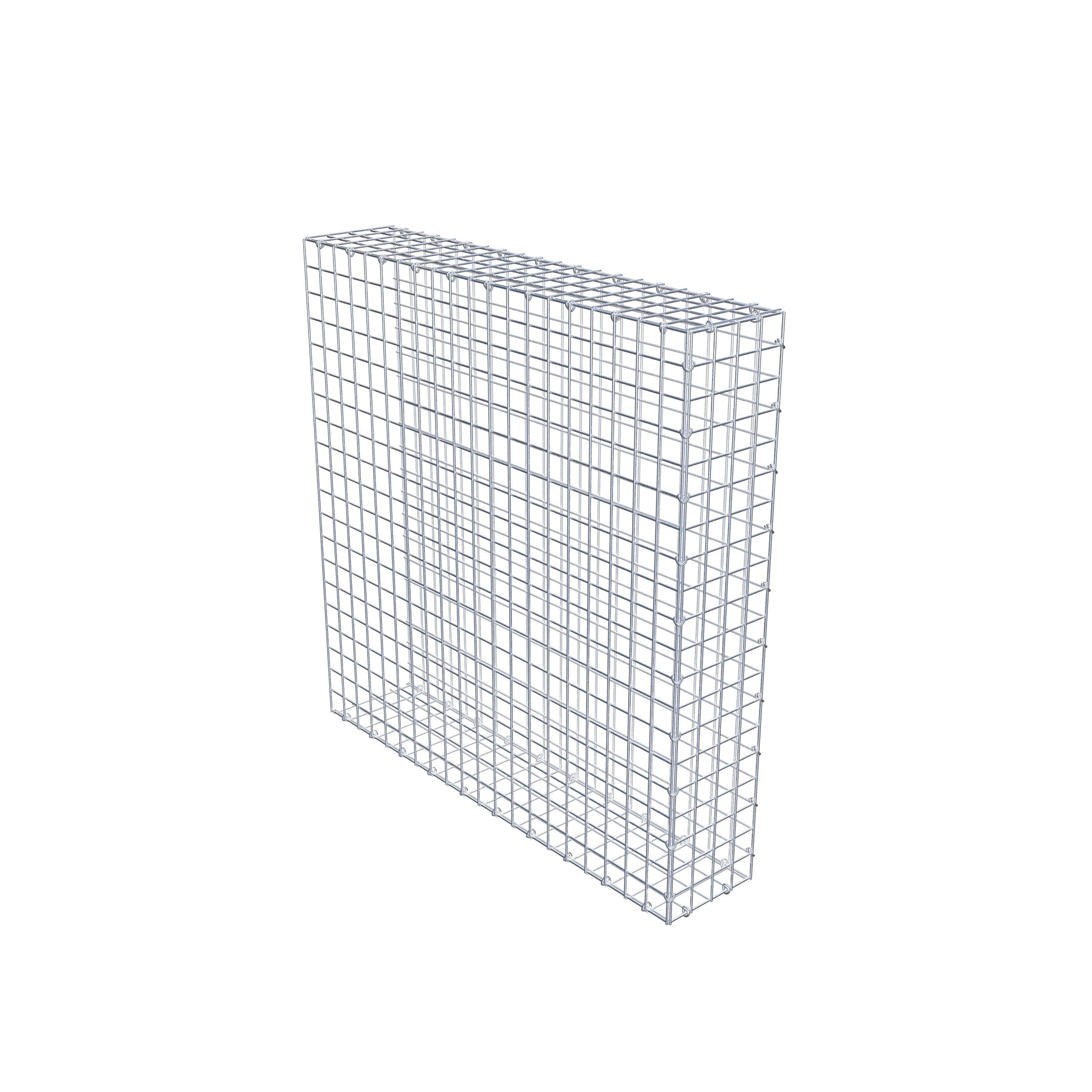 Extra gabion typ 2 100 cm x 100 cm x 20 cm (L x H x D), maskstorlek 5 cm x 5 cm, C-ring