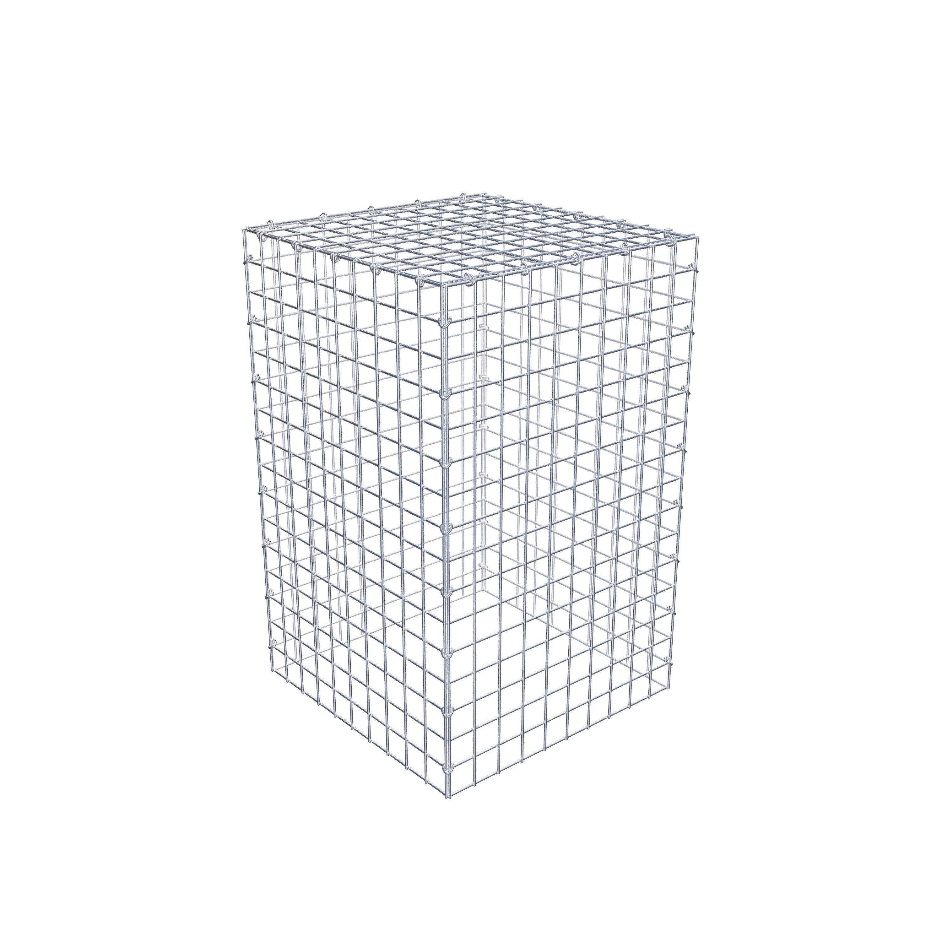 Gabião Tipo 3 80 cm x 50 cm x 50 cm (C x A x P), malhagem 5 cm x 5 cm, anel C