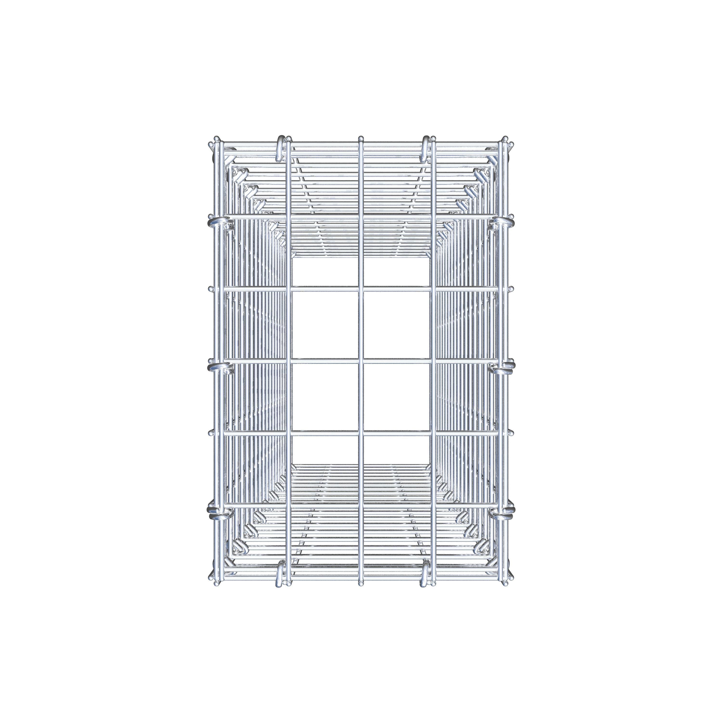 Gavión complementario de tipo 3 100 cm x 20 cm x 30 cm (L x A x P), malla 5 cm x 5 cm, anillo en C