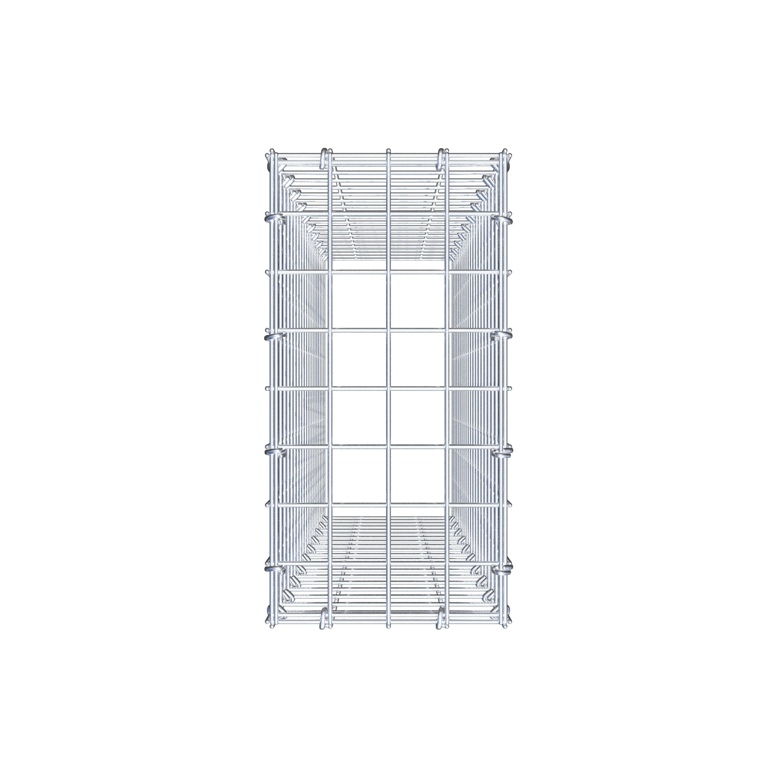 Gavión complementario de tipo 3 100 cm x 20 cm x 40 cm (L x A x P), malla 5 cm x 5 cm, anillo en C