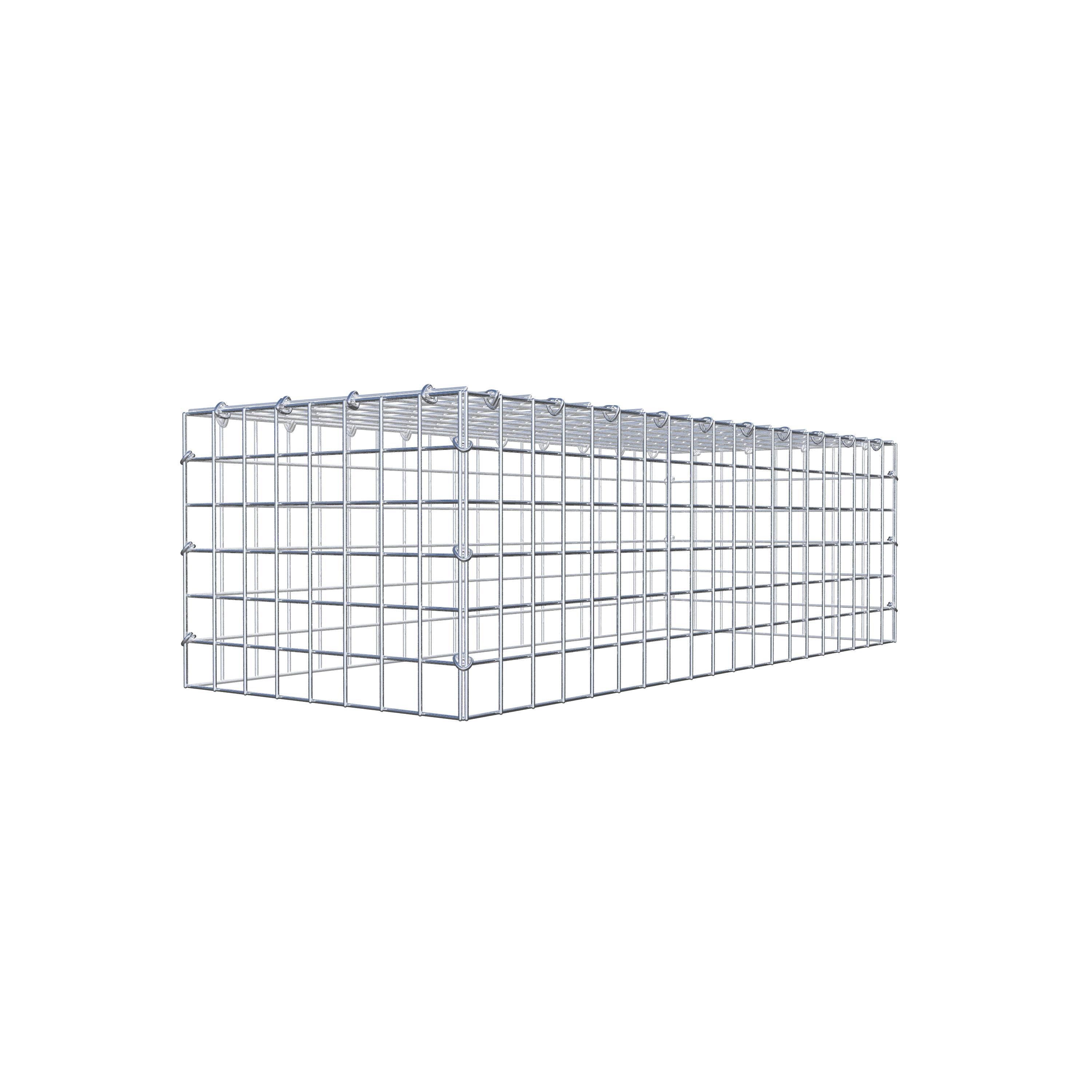 Monteret gabion type 3 100 cm x 30 cm x 40 cm (L x H x D), maskestørrelse 5 cm x 5 cm, C-ring