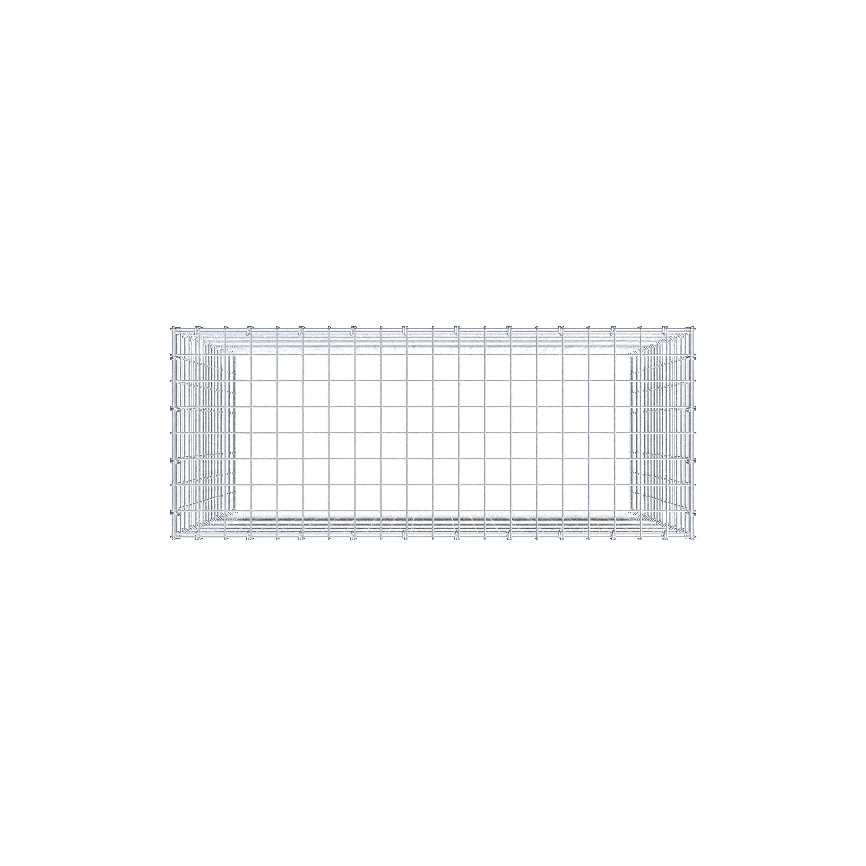 Type 3 oplegkorf 100 cm x 100 cm x 40 cm (L x H x D), maaswijdte 5 cm x 5 cm, C-ring