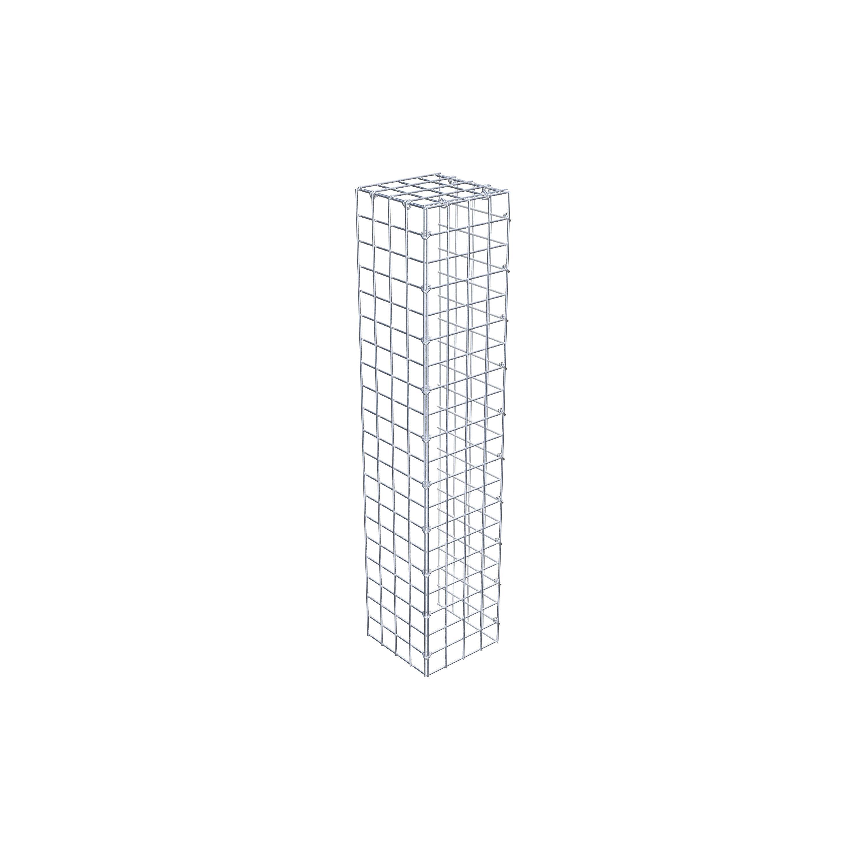 Extra gabion typ 4 100 cm x 20 cm x 20 cm (L x H x D), maskstorlek 5 cm x 5 cm, C-ring