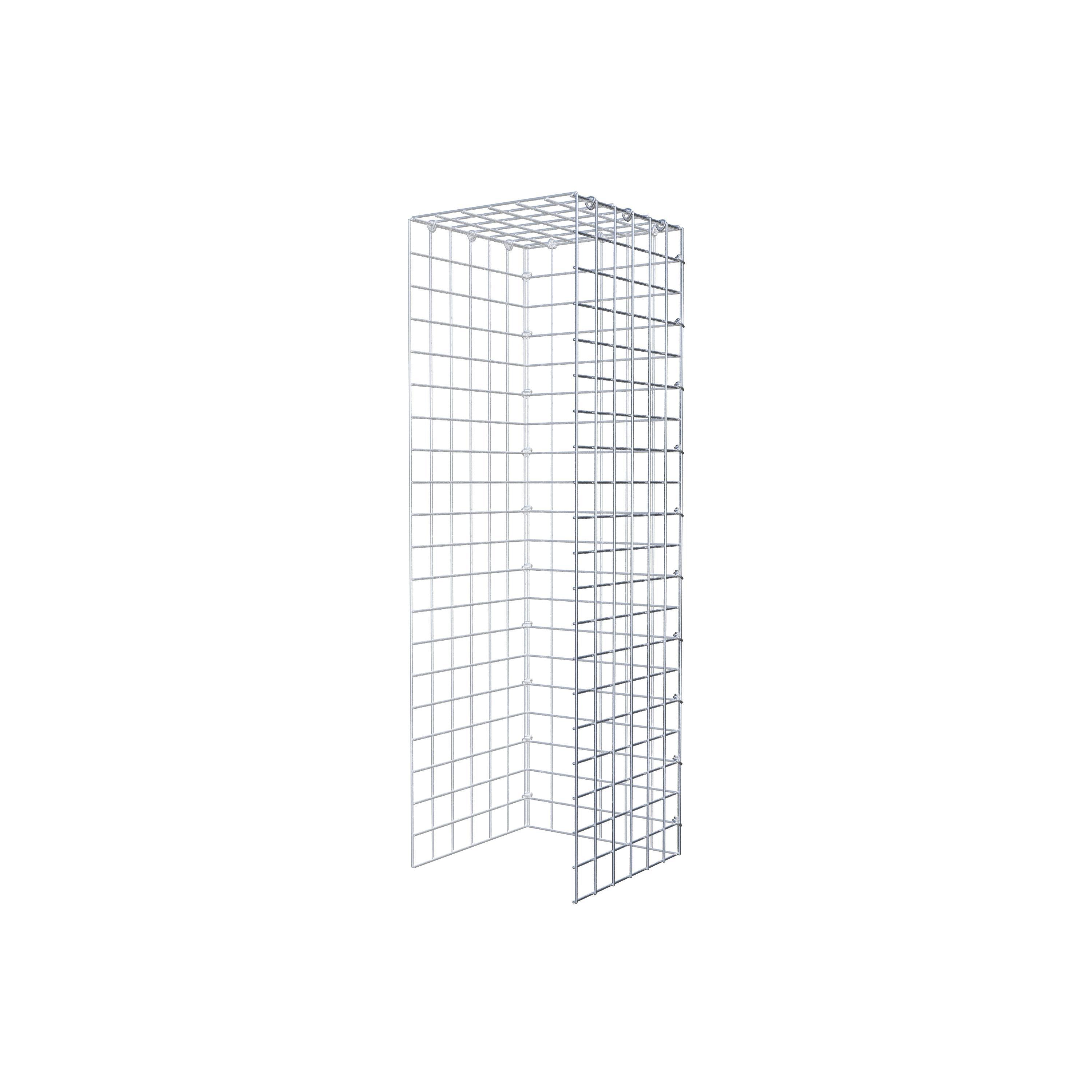 Gabbione aggiuntivo tipo 4 100 cm x 30 cm x 30 cm (L x A x P), maglia 5 cm x 5 cm, anello a C