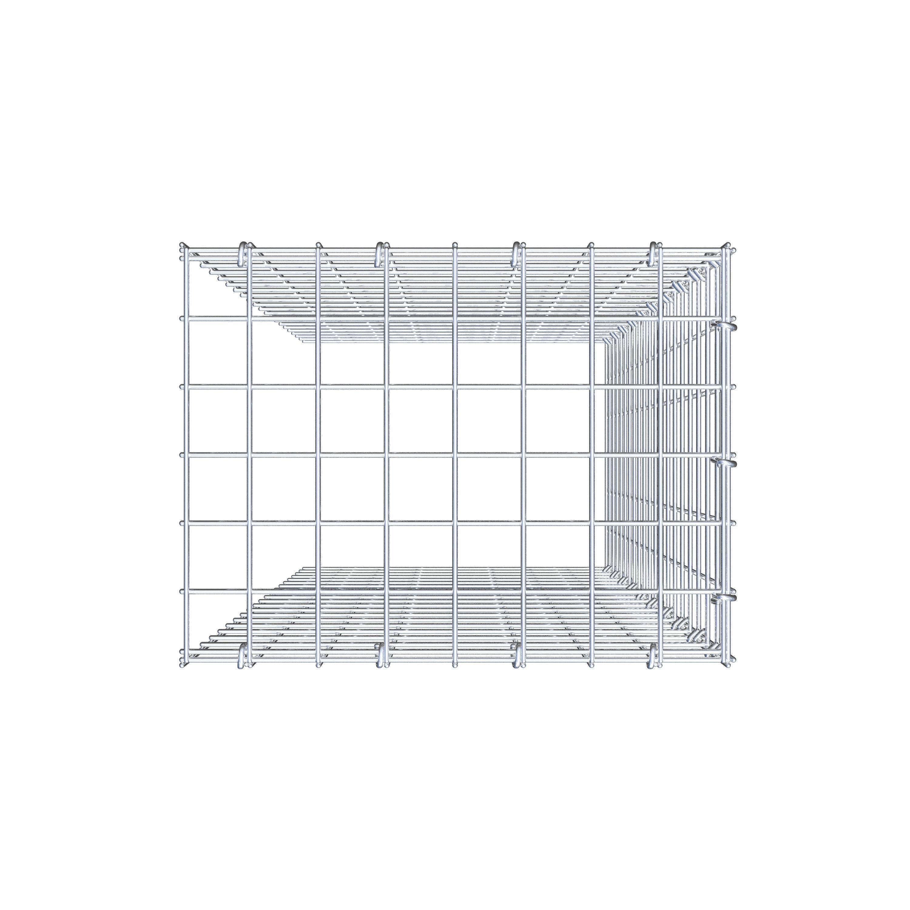 Tilläggspåle typ 4 100 cm x 40 cm x 30 cm (L x H x D), maskstorlek 5 cm x 5 cm, C-ring