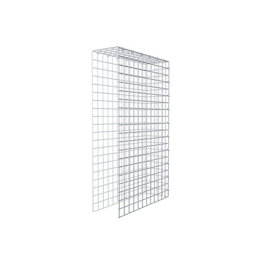 Monteret gabion type 4 100 cm x 60 cm x 20 cm (L x H x D), maskestørrelse 5 cm x 5 cm, C-ring