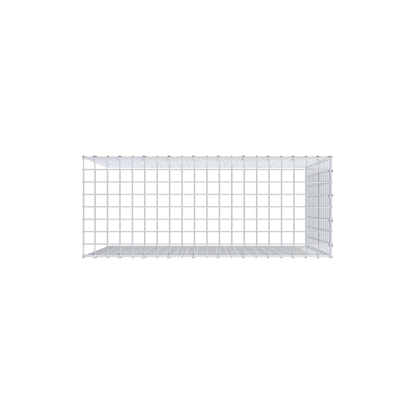 Extra gabion typ 4 100 cm x 80 cm x 40 cm (L x H x D), maskstorlek 5 cm x 5 cm, C-ring