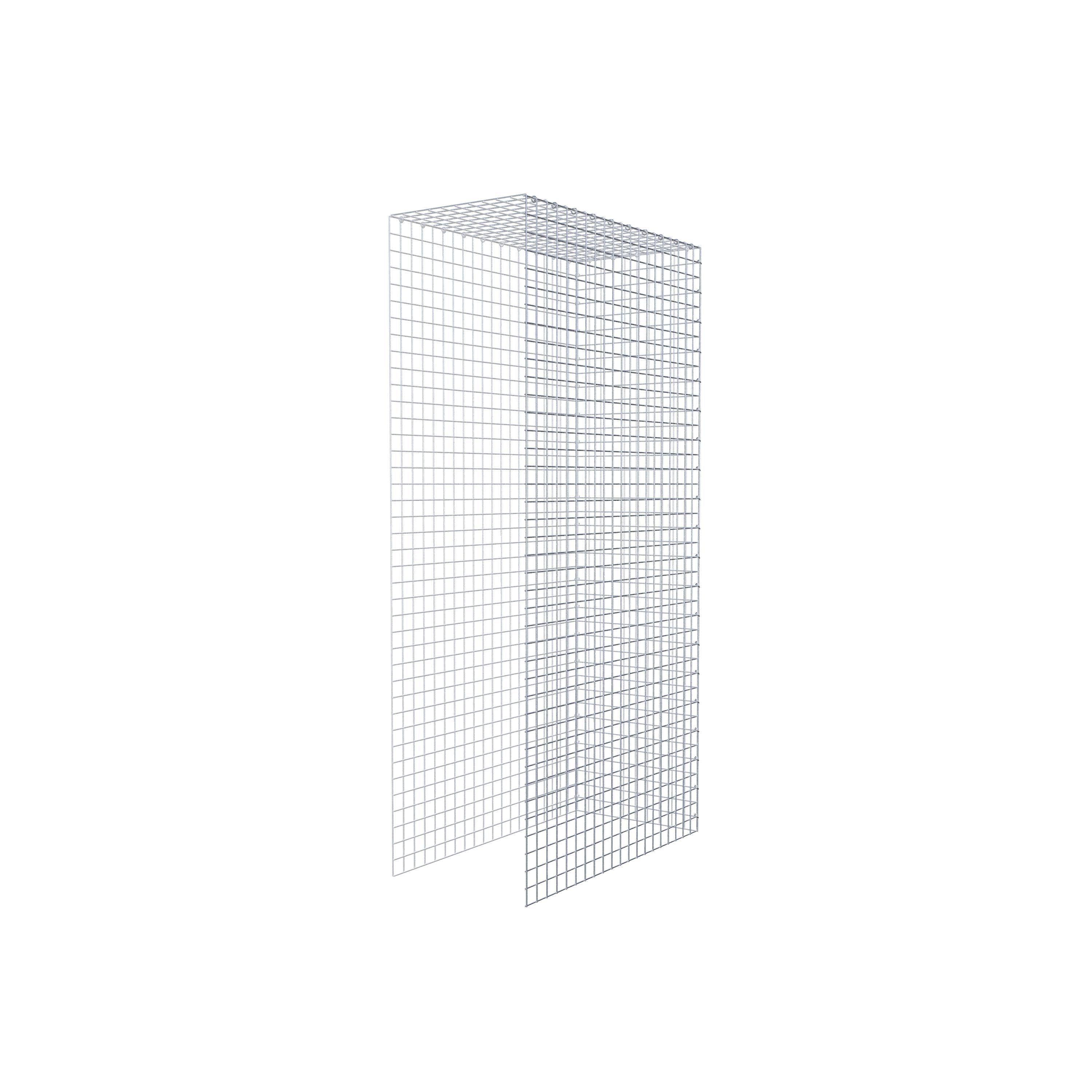 Extra gabion typ 4 200 cm x 100 cm x 50 cm (L x H x D), maskstorlek 5 cm x 5 cm, C-ring