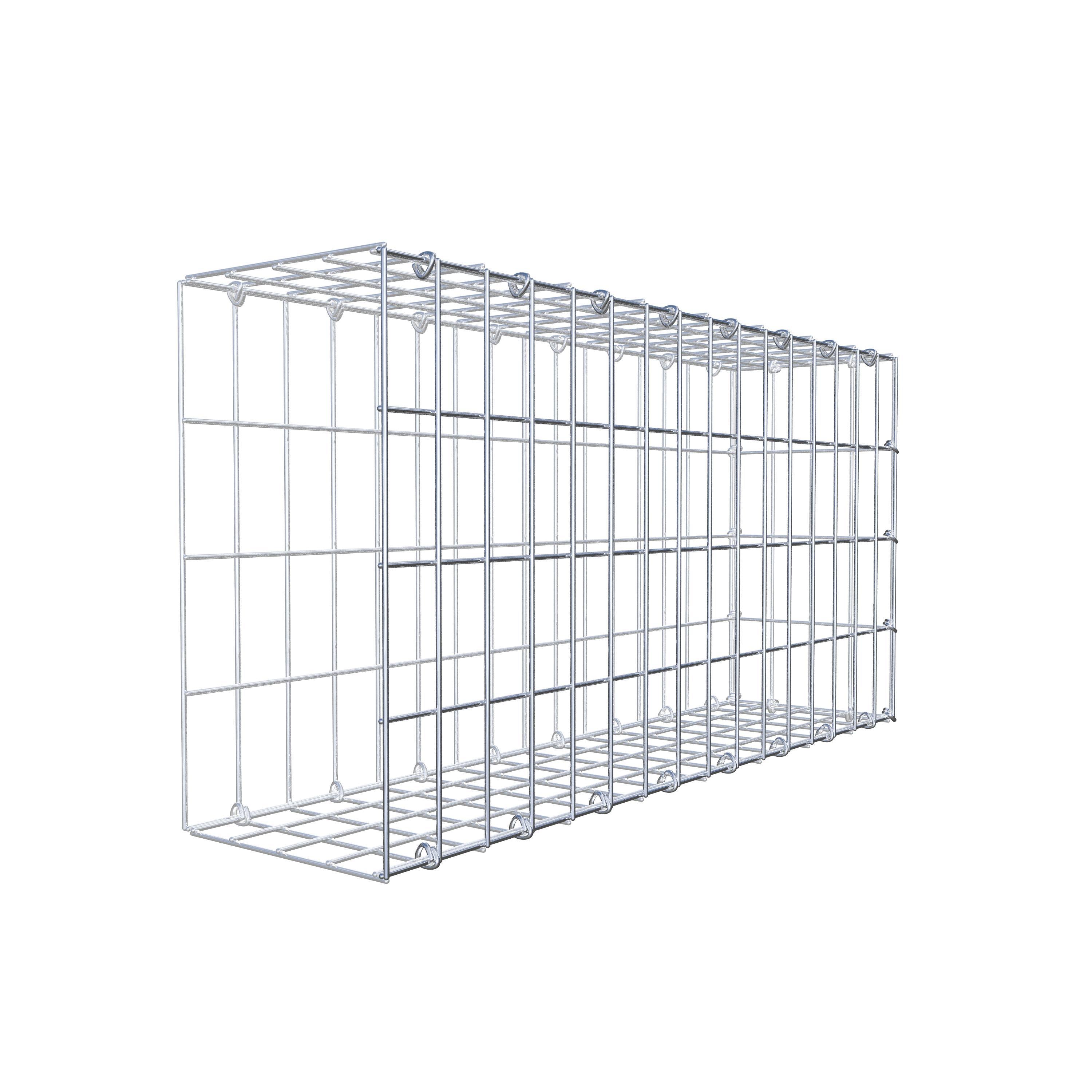 Toegevoegde pool type 2 80 cm x 40 cm x 20 cm, maaswijdte 5 cm x 10 cm, C-ring