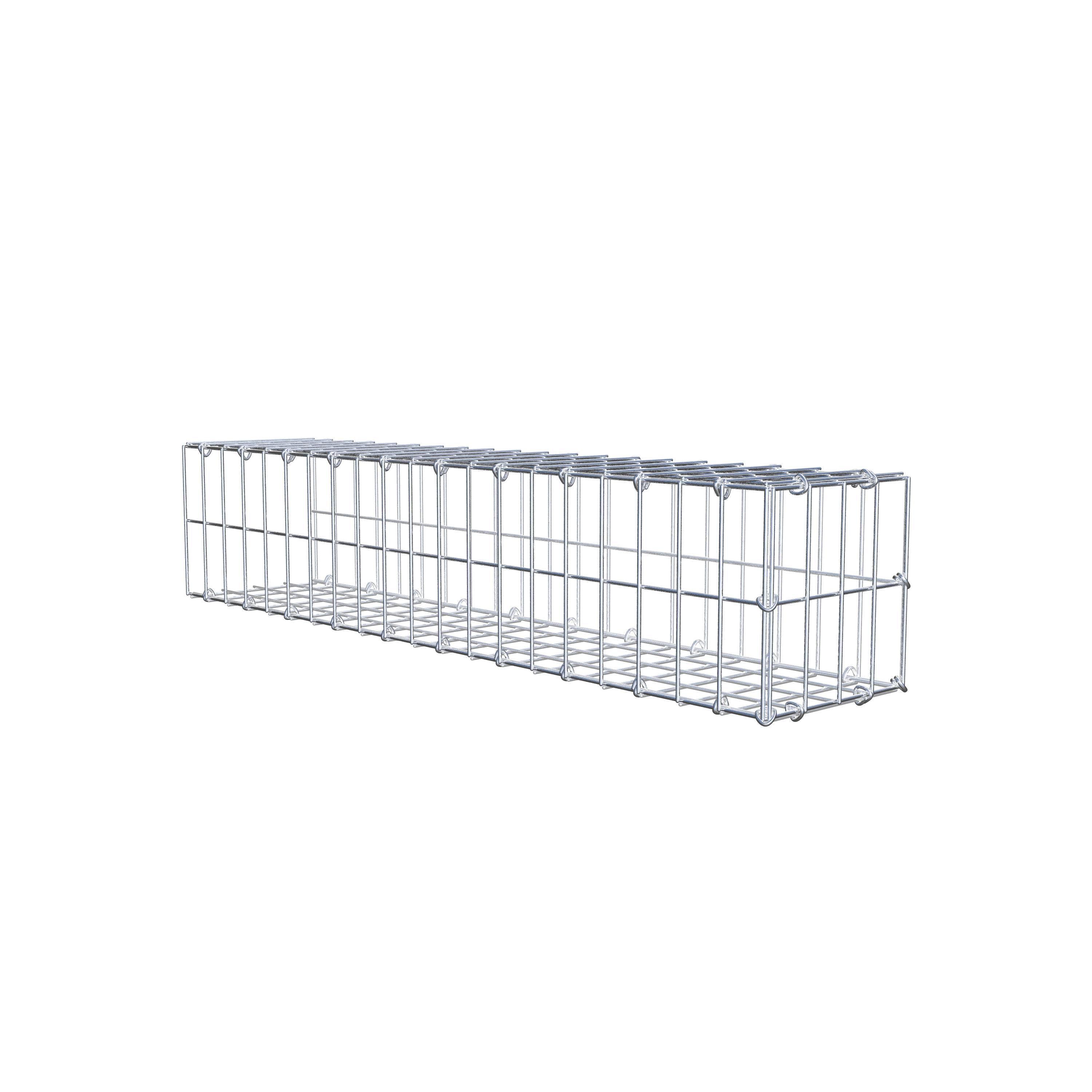 Extra gabion typ 2 100 cm x 20 cm x 20 cm, maskstorlek 5 cm x 10 cm, C-ring