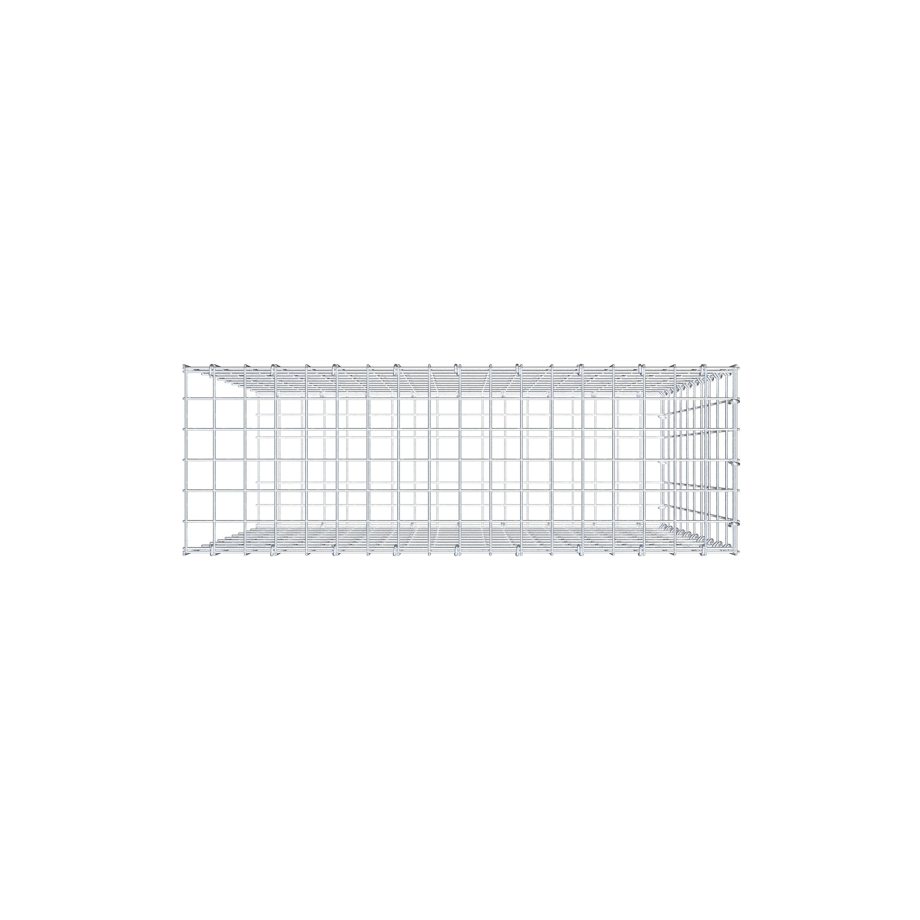Pile aggiuntivo tipo 2 100 cm x 90 cm x 30 cm, maglia 5 cm x 10 cm, anello a C