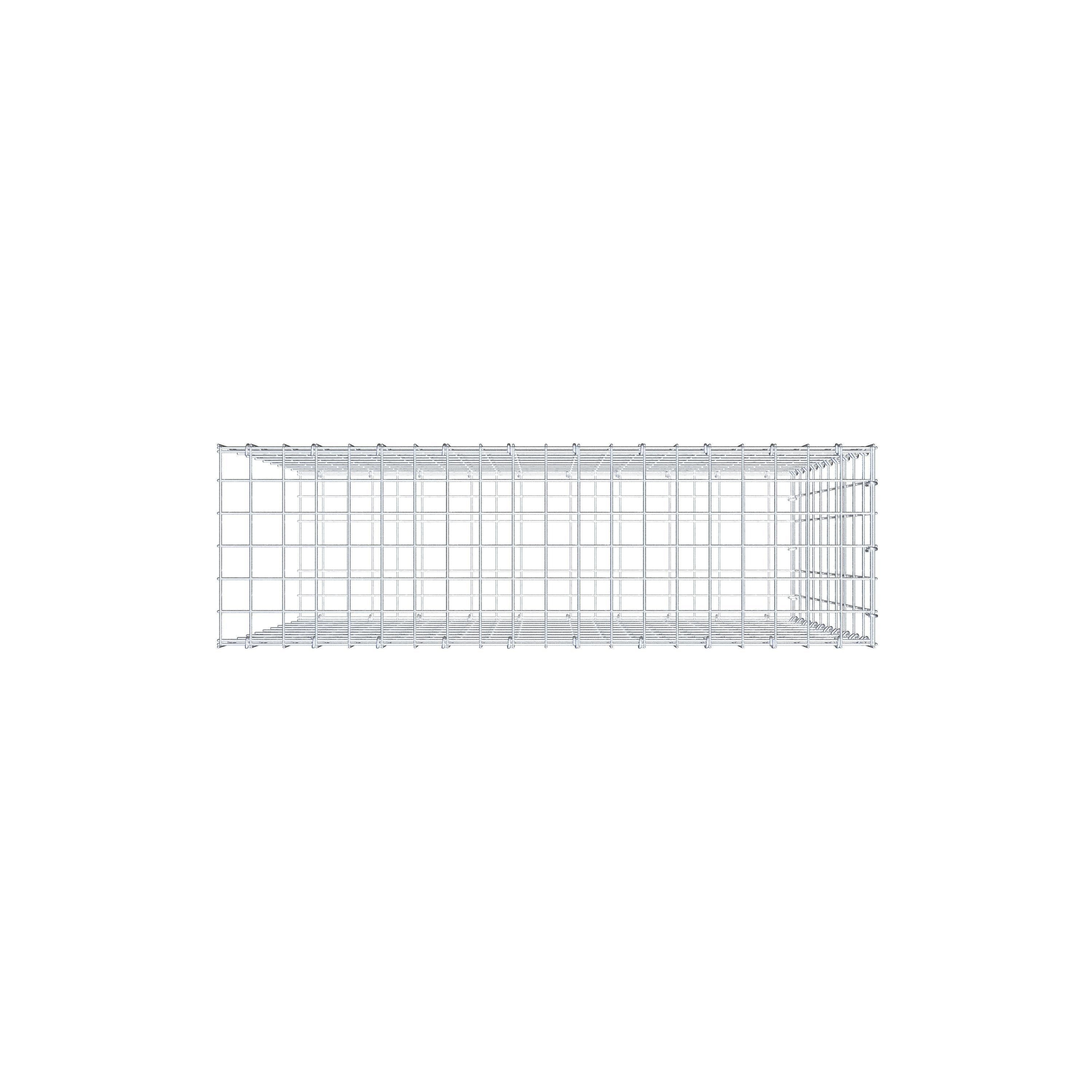 Extra gabion typ 2 100 cm x 100 cm x 30 cm, maskstorlek 5 cm x 10 cm, C-ring