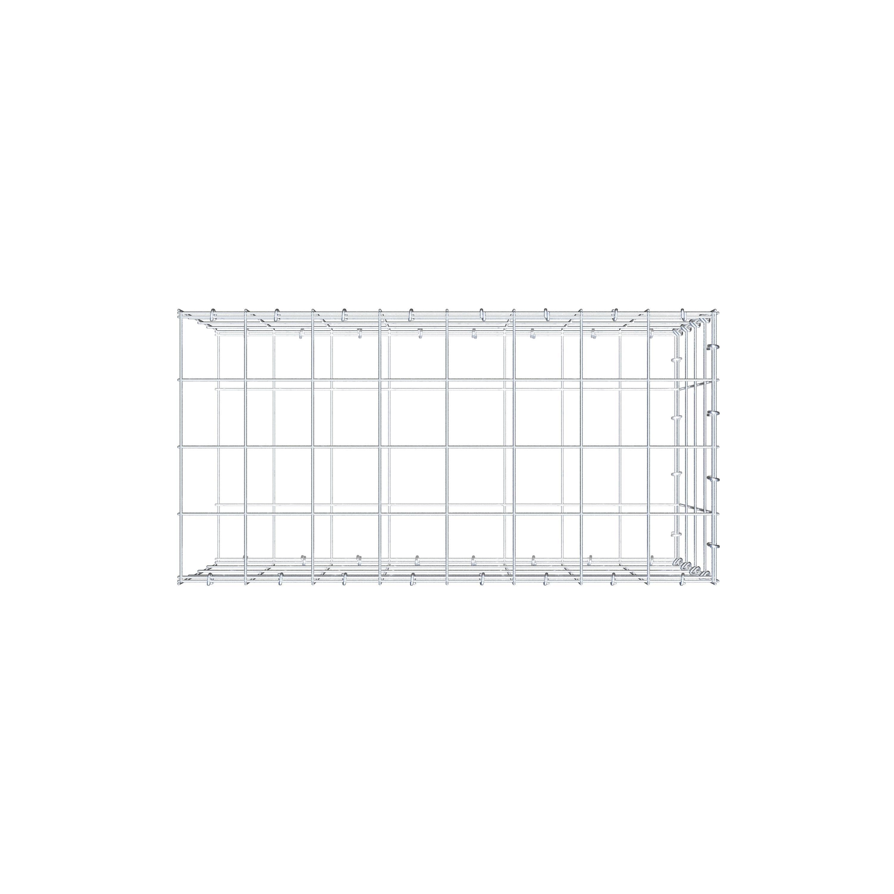 Pile aggiuntivo tipo 2 80 cm x 40 cm x 40 cm (L x H x P), maglia 10 cm x 10 cm, anello a C