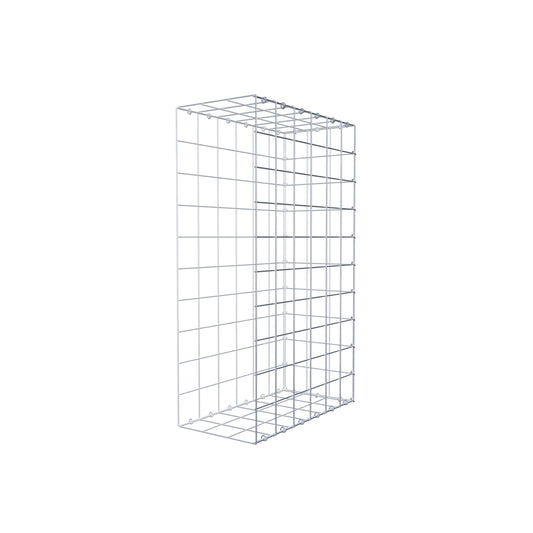 Typ 2 påbyggnadsgabion 100 cm x 60 cm x 30 cm (L x H x D), maskstorlek 10 cm x 10 cm, C-ring