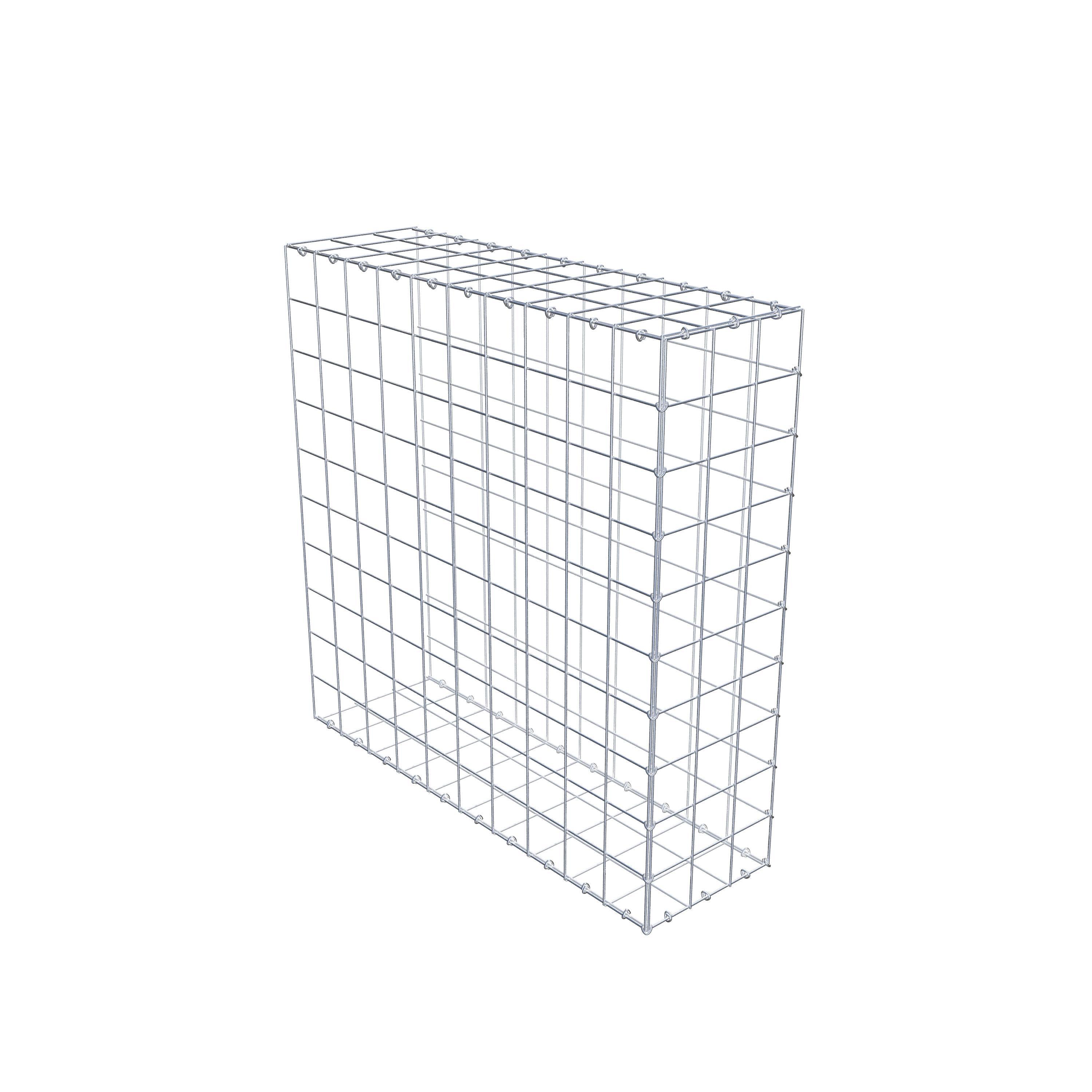 Extra gabion typ 2 100 cm x 100 cm x 30 cm (L x H x D), maskstorlek 10 cm x 10 cm, C-ring