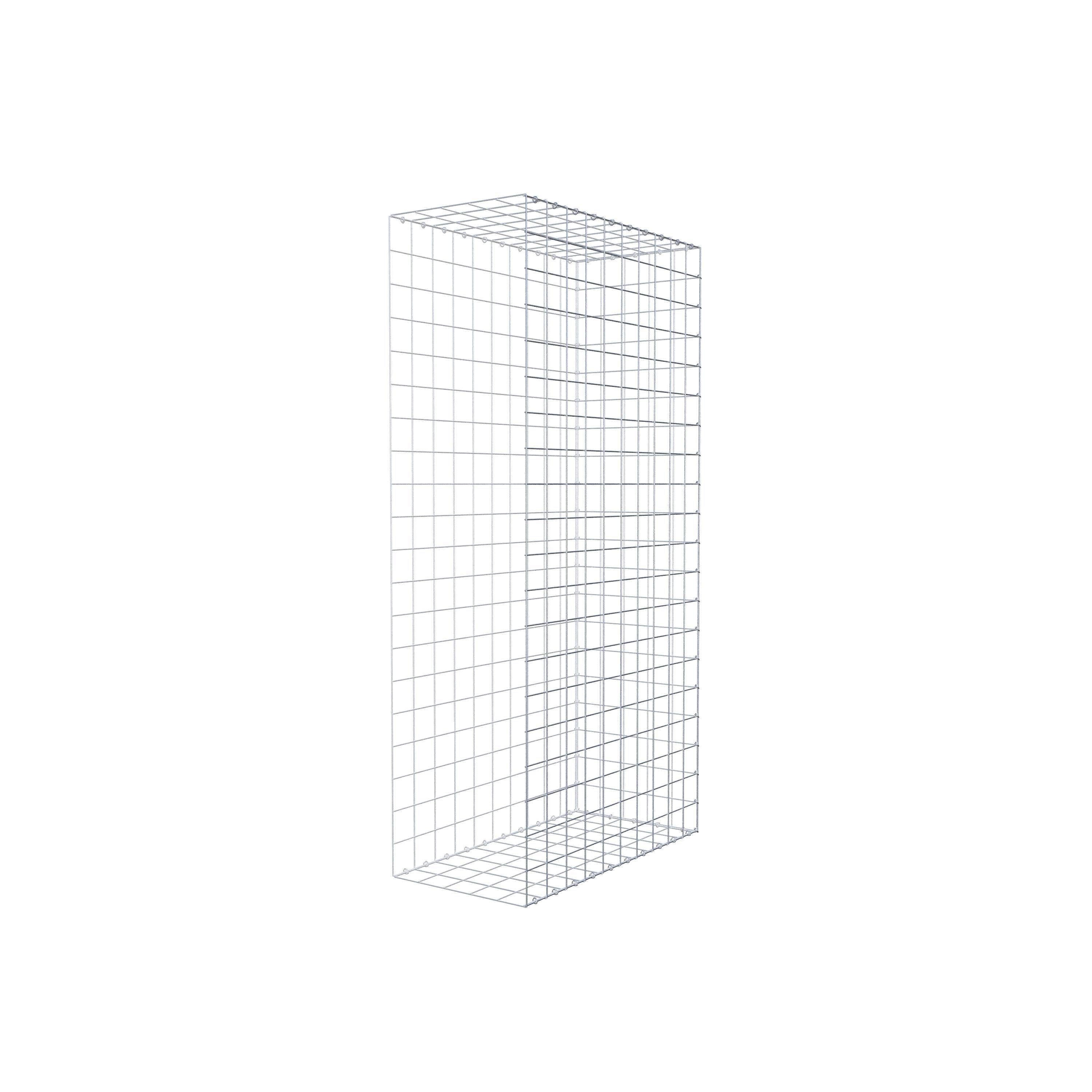 Mounted gabion type 2 200 cm x 100 cm x 50 cm (L x H x D), mesh size 10 cm x 10 cm, C-ring