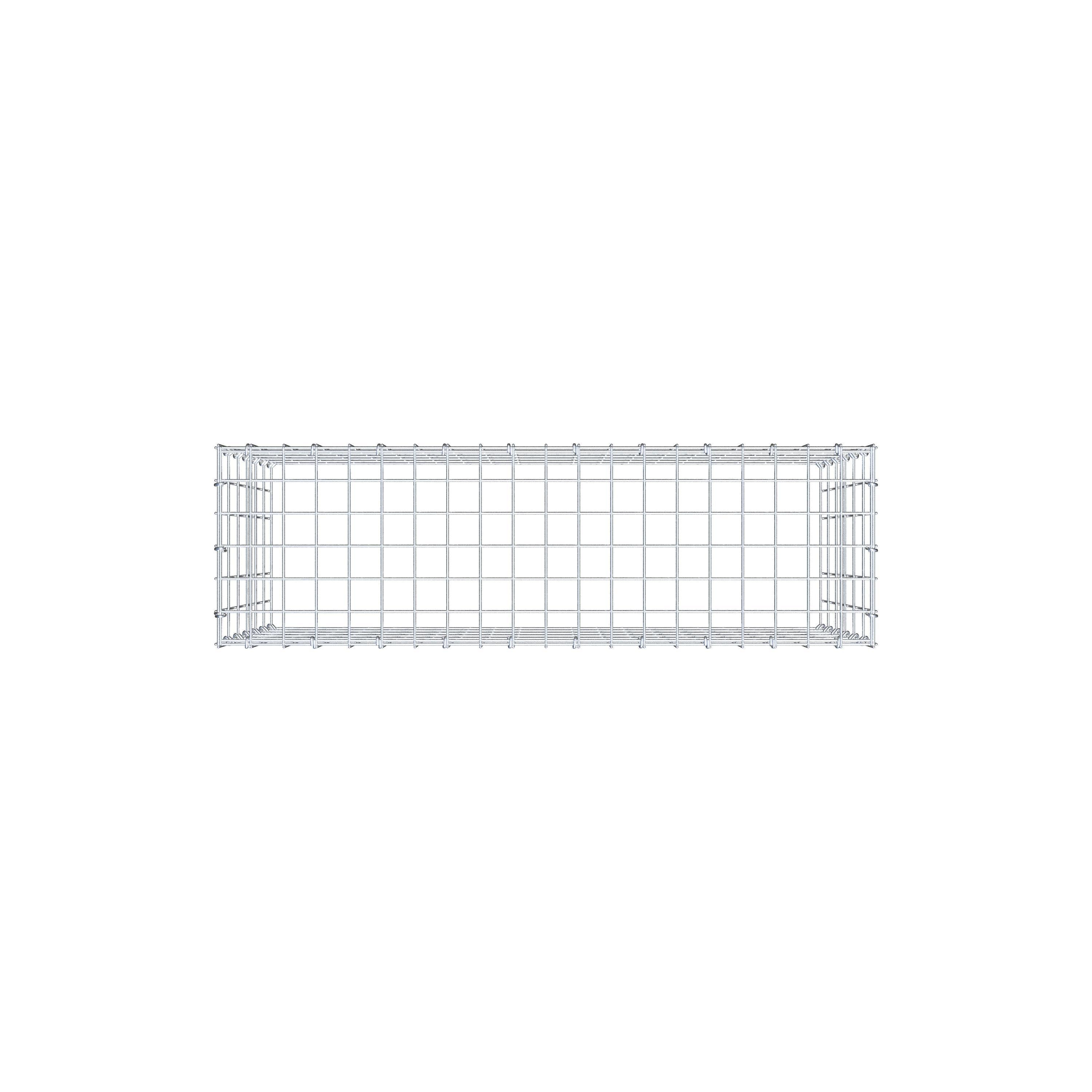 Gavión complementario de tipo 3 100 cm x 60 cm x 30 cm (L x A x P), malla 5 cm x 10 cm, anillo en C