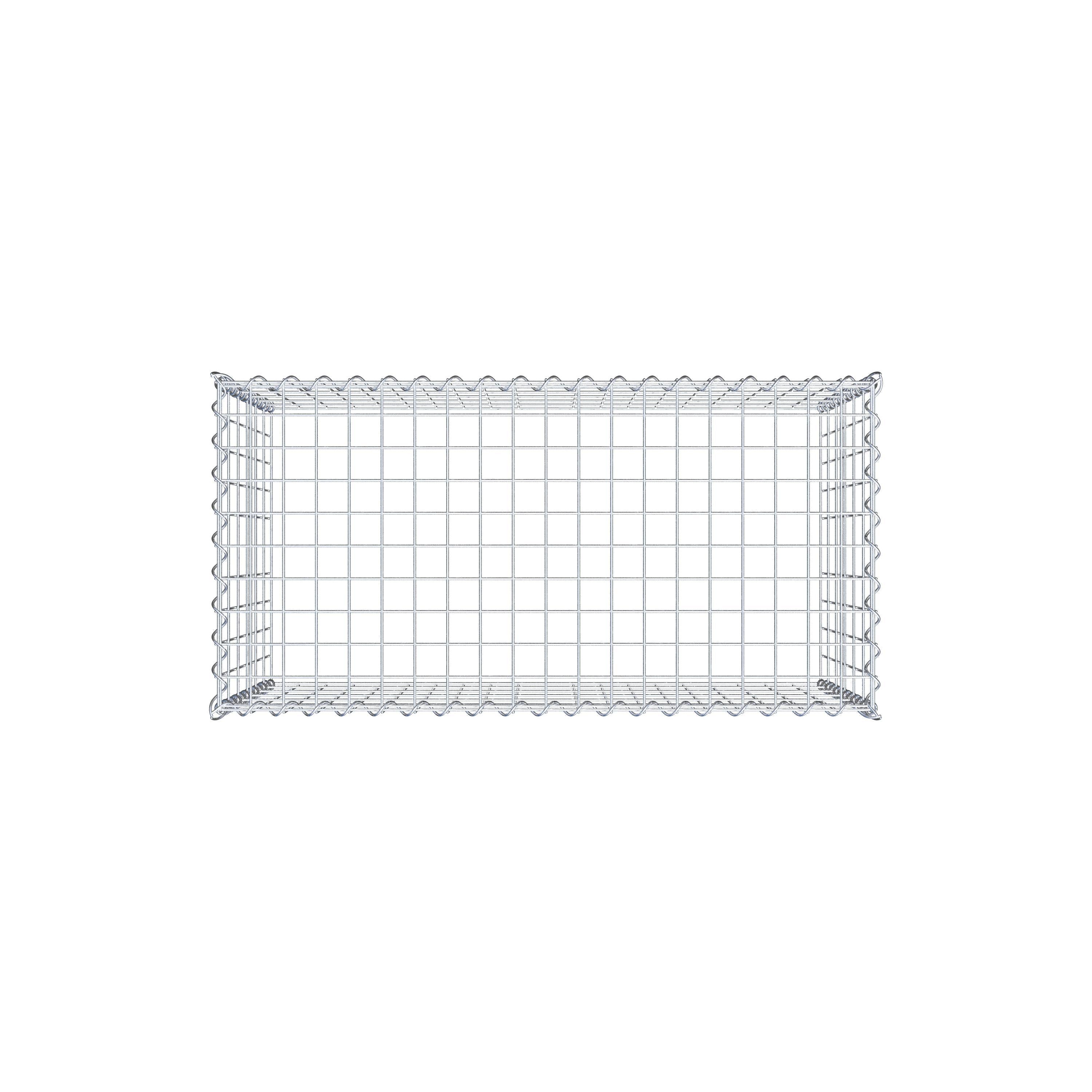 Extra gabion typ 3 100 cm x 60 cm x 50 cm (L x H x D), maskstorlek 5 cm x 10 cm, spiral