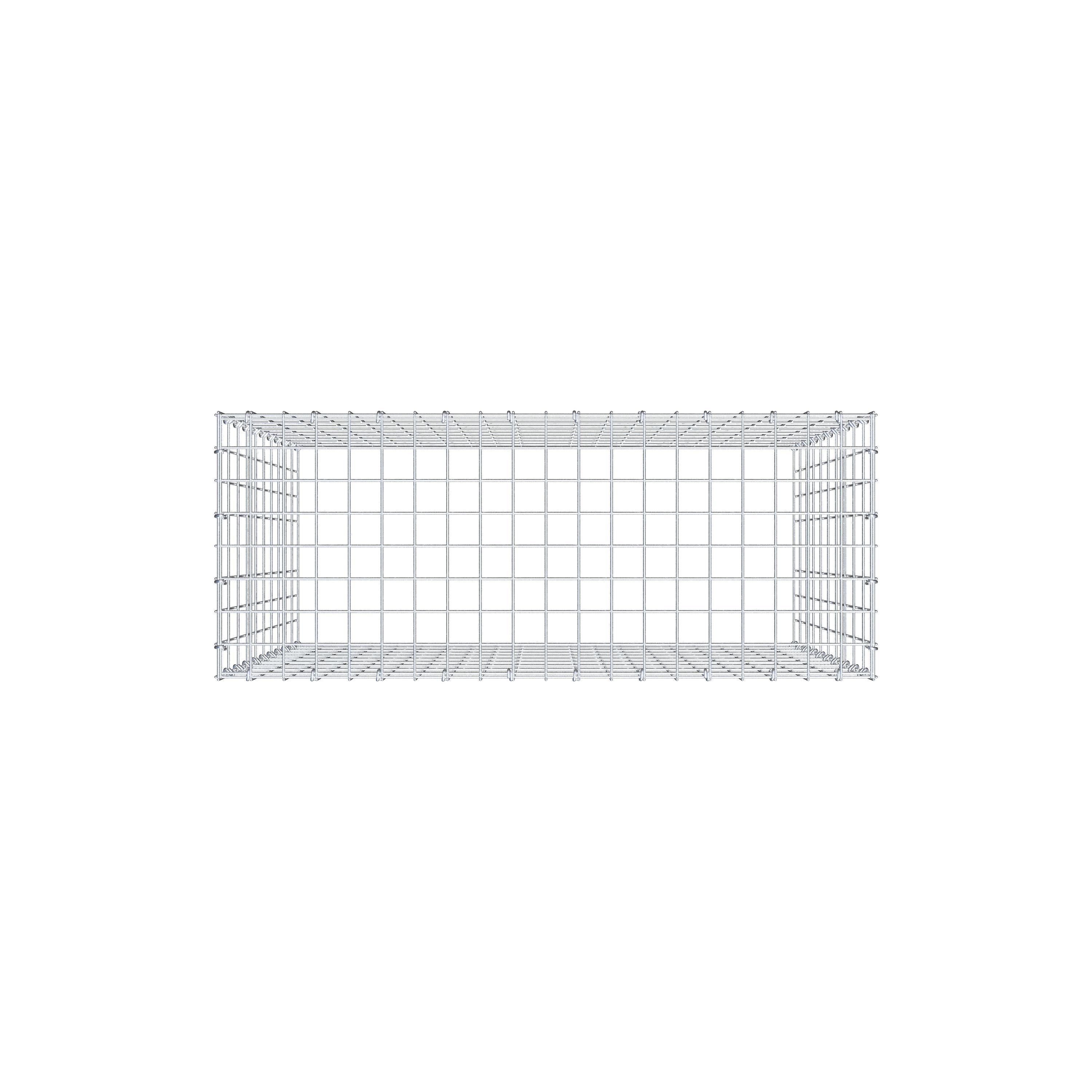Type 3 oplegkorf 100 cm x 100 cm x 40 cm (L x H x D), maaswijdte 5 cm x 10 cm, C-ring