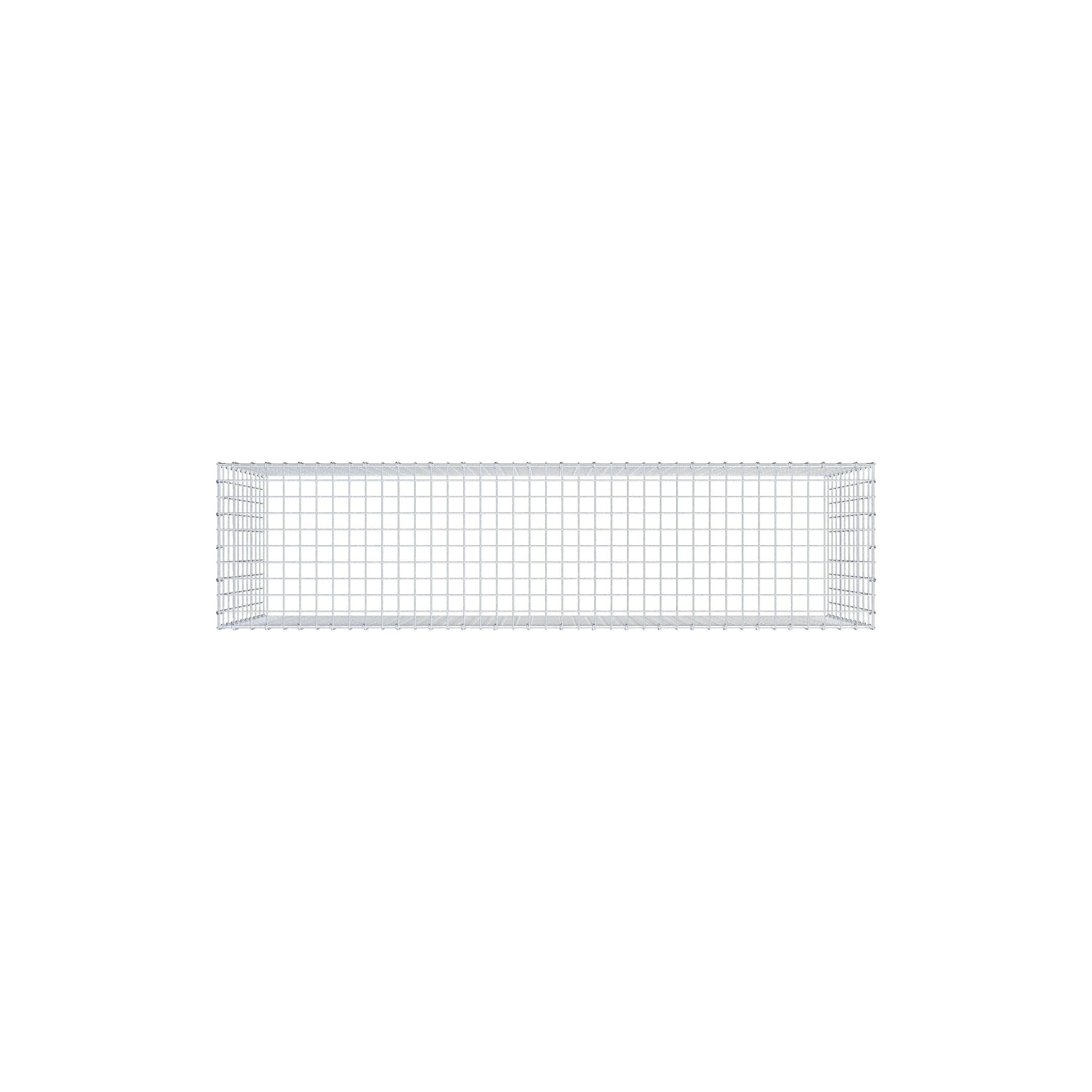 Pilote adicional tipo 3 200 cm x 100 cm x 50 cm (L x A x P), malla 5 cm x 10 cm, anillo en C