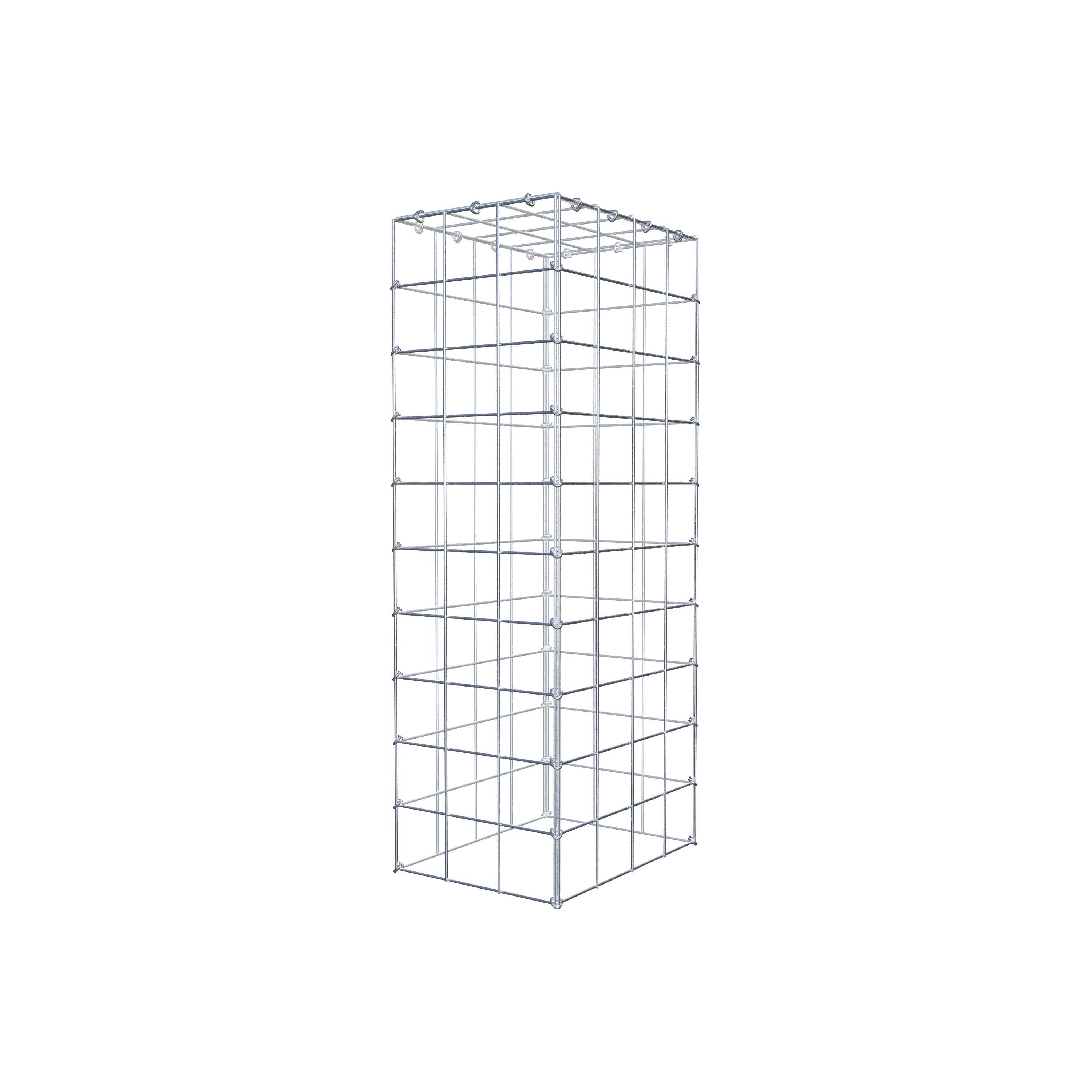 Monteret gabion type 3 100 cm x 40 cm x 30 cm (L x H x D), maskestørrelse 10 cm x 10 cm, C-ring