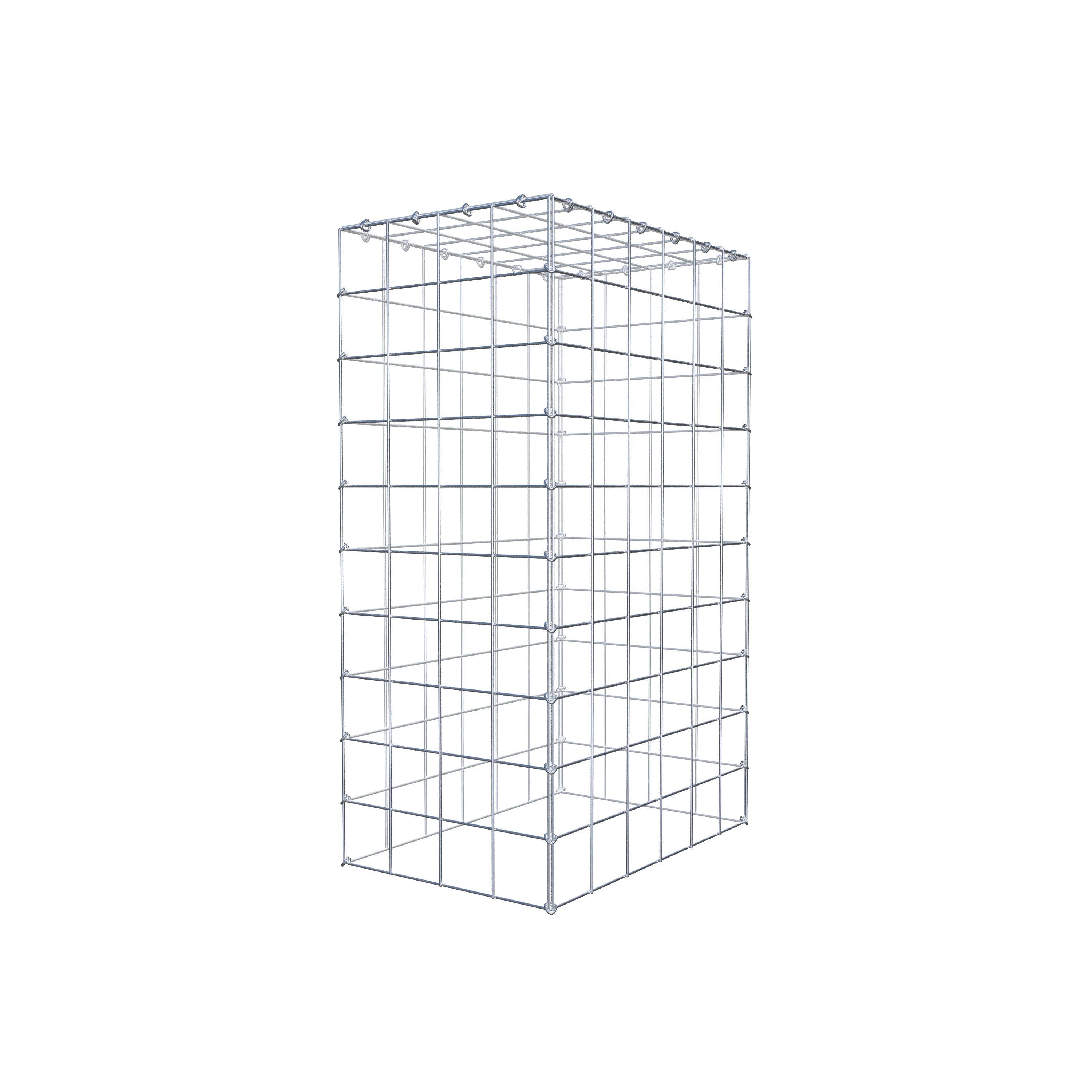 Gabião Tipo 3 100 cm x 60 cm x 40 cm (C x A x P), malhagem 10 cm x 10 cm, anel C