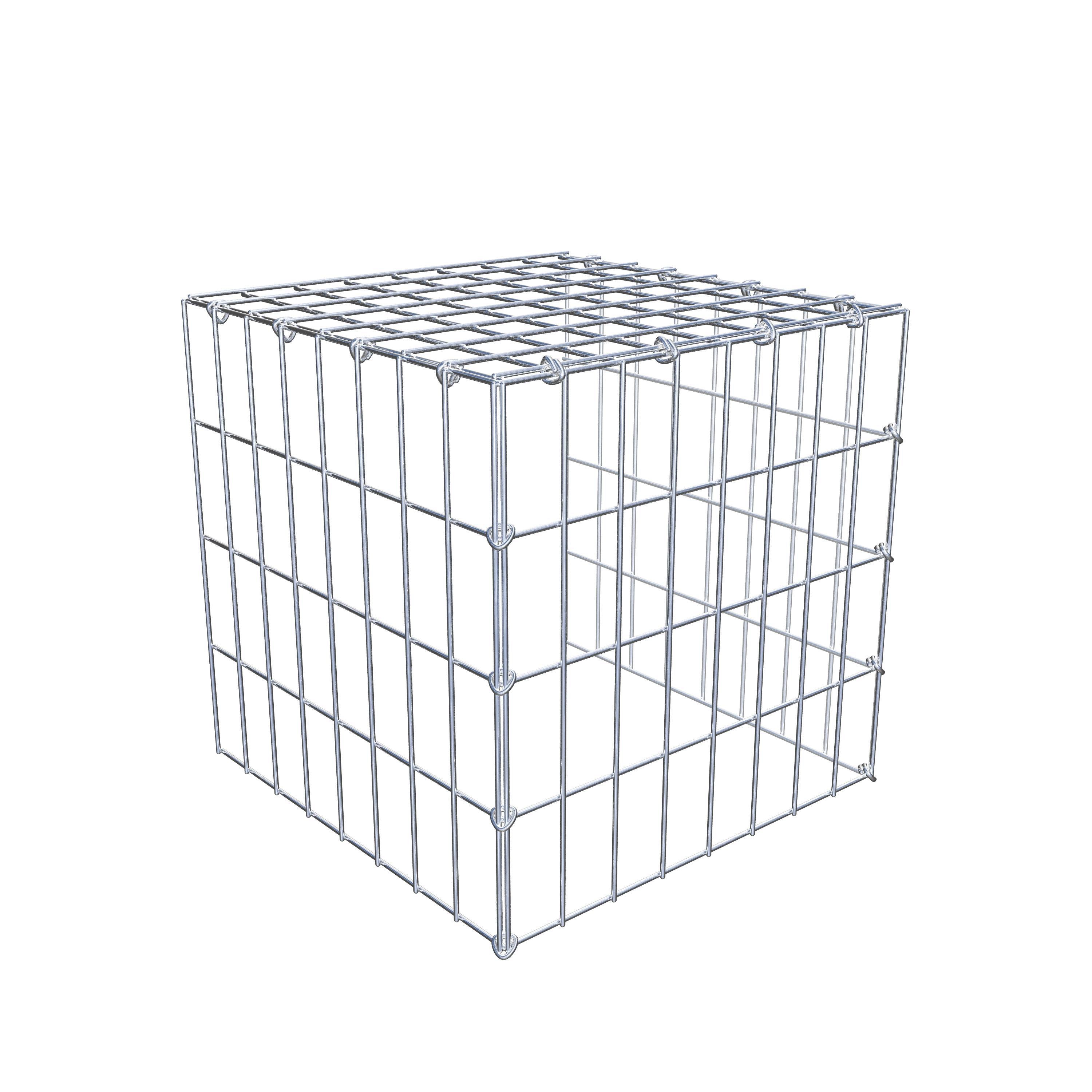Monteret gabion type 4 40 cm x 40 cm x 40 cm (L x H x D), maskestørrelse 5 cm x 10 cm, C-ring