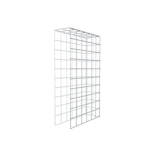 Monteret gabion type 4 100 cm x 60 cm x 20 cm (L x H x D), maskestørrelse 10 cm x 10 cm, C-ring