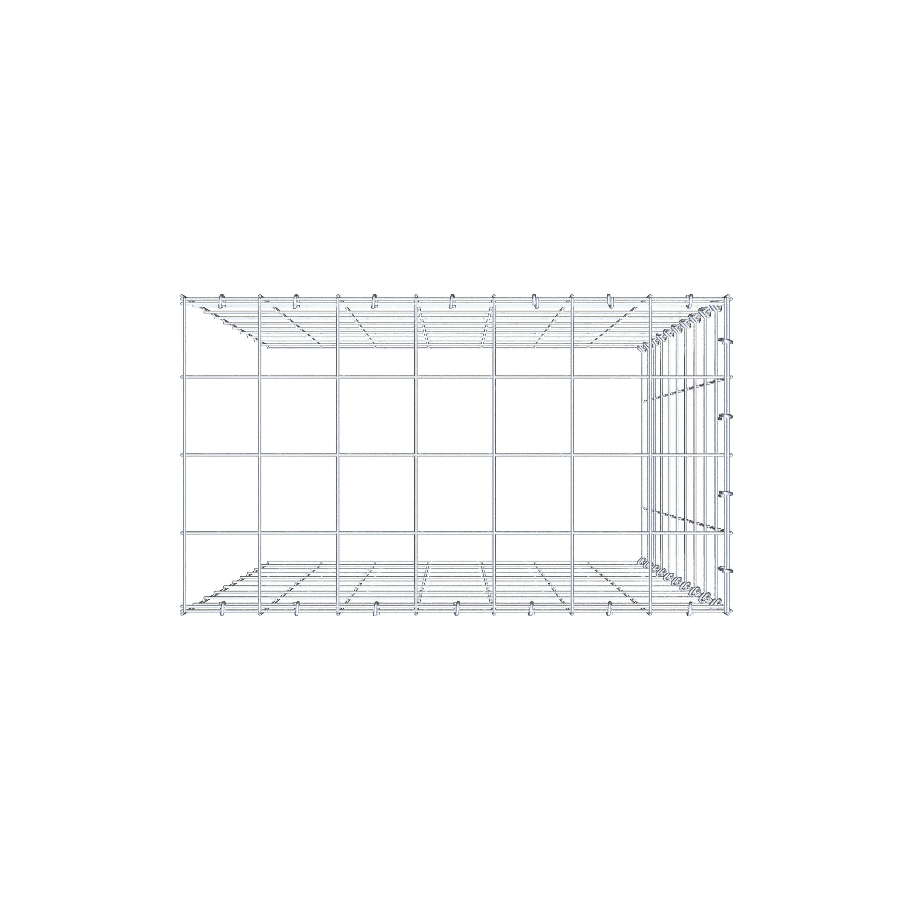 Pila adicional tipo 4 100 cm x 70 cm x 40 cm (L x A x P), malla 10 cm x 10 cm, anillo en C