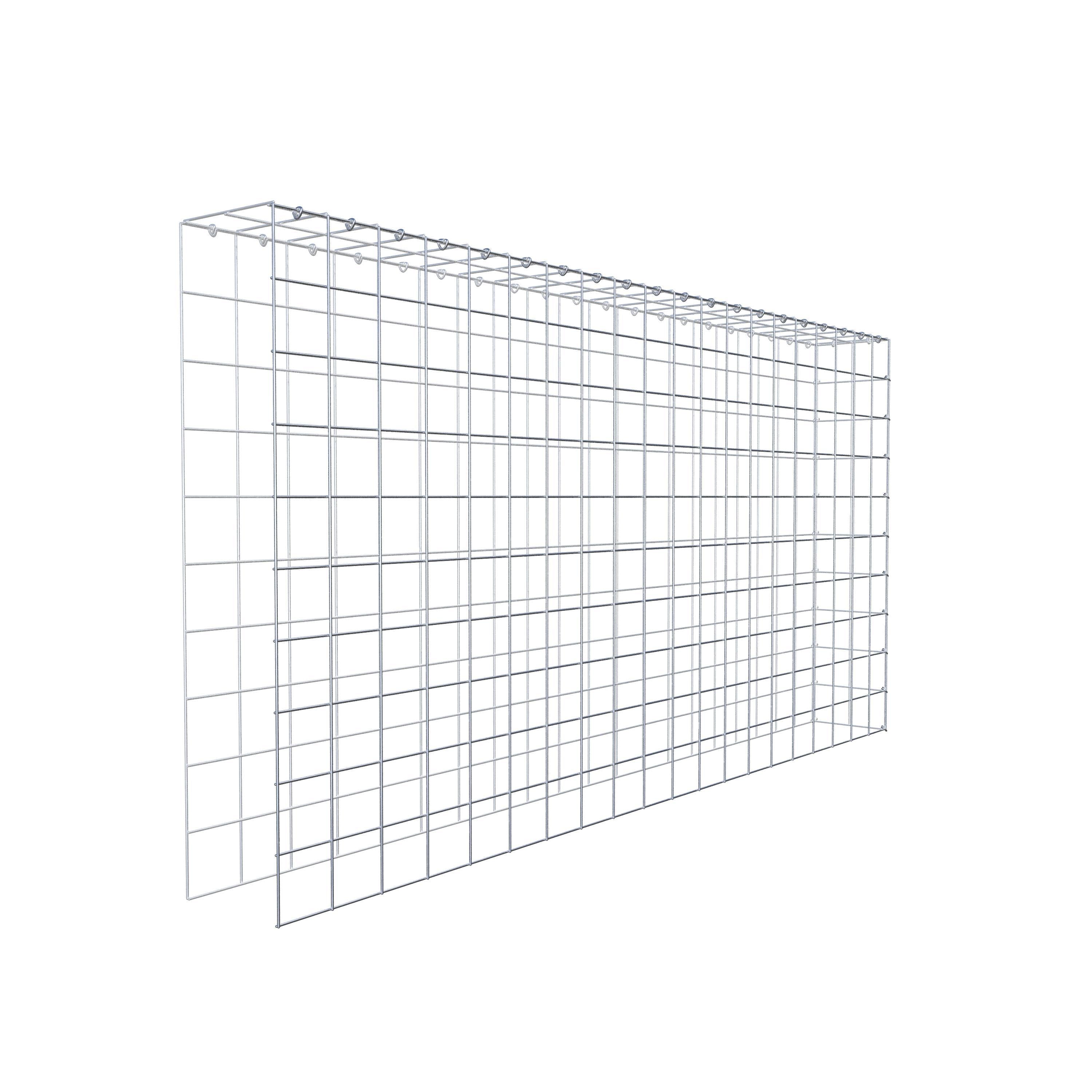 Extra gabion typ 4 200 cm x 100 cm x 20 cm (L x H x D), maskstorlek 10 cm x 10 cm, C-ring