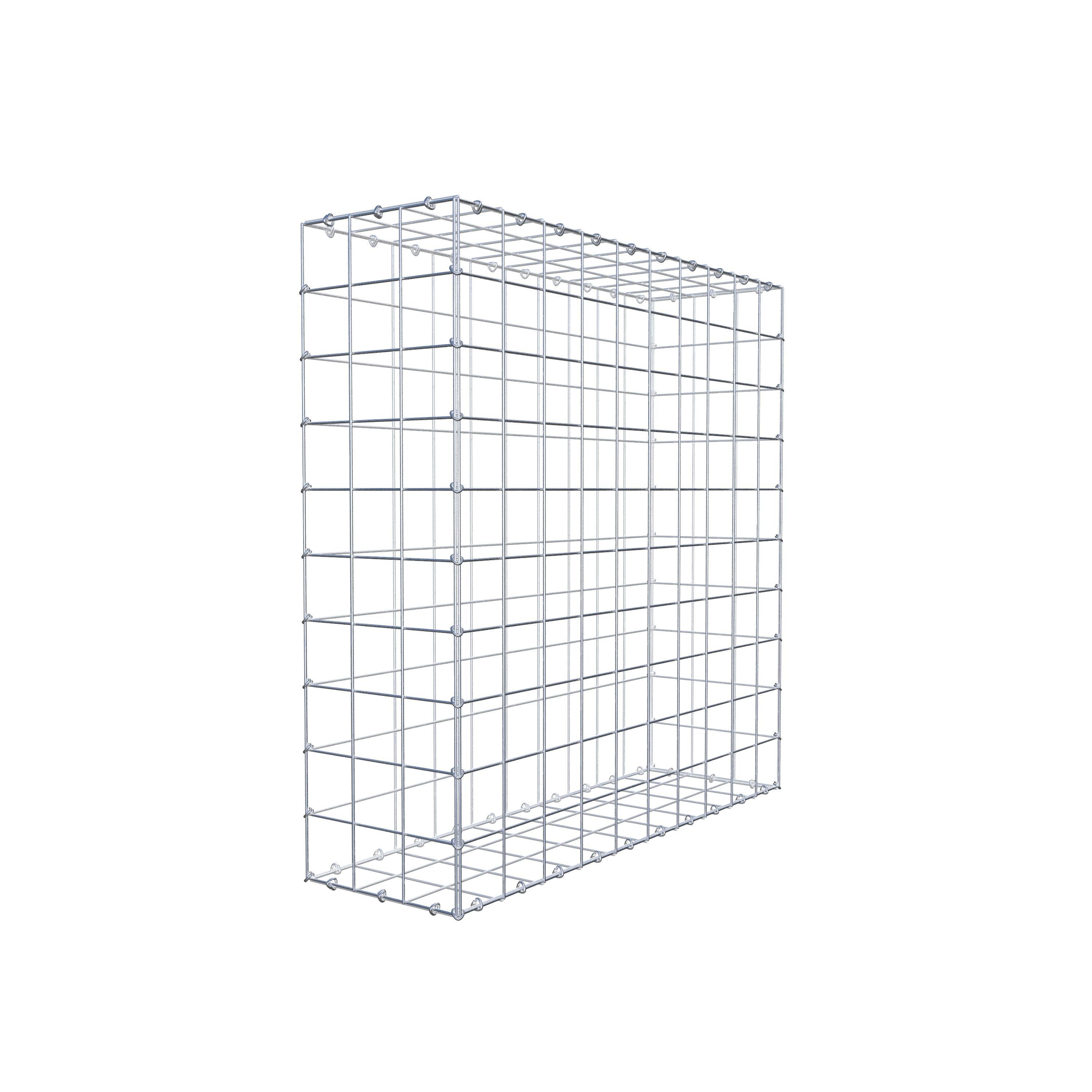 Gabion 100 cm x 100 cm x 30 cm (L x H x D), maskstorlek 10 cm x 10 cm, C-ring