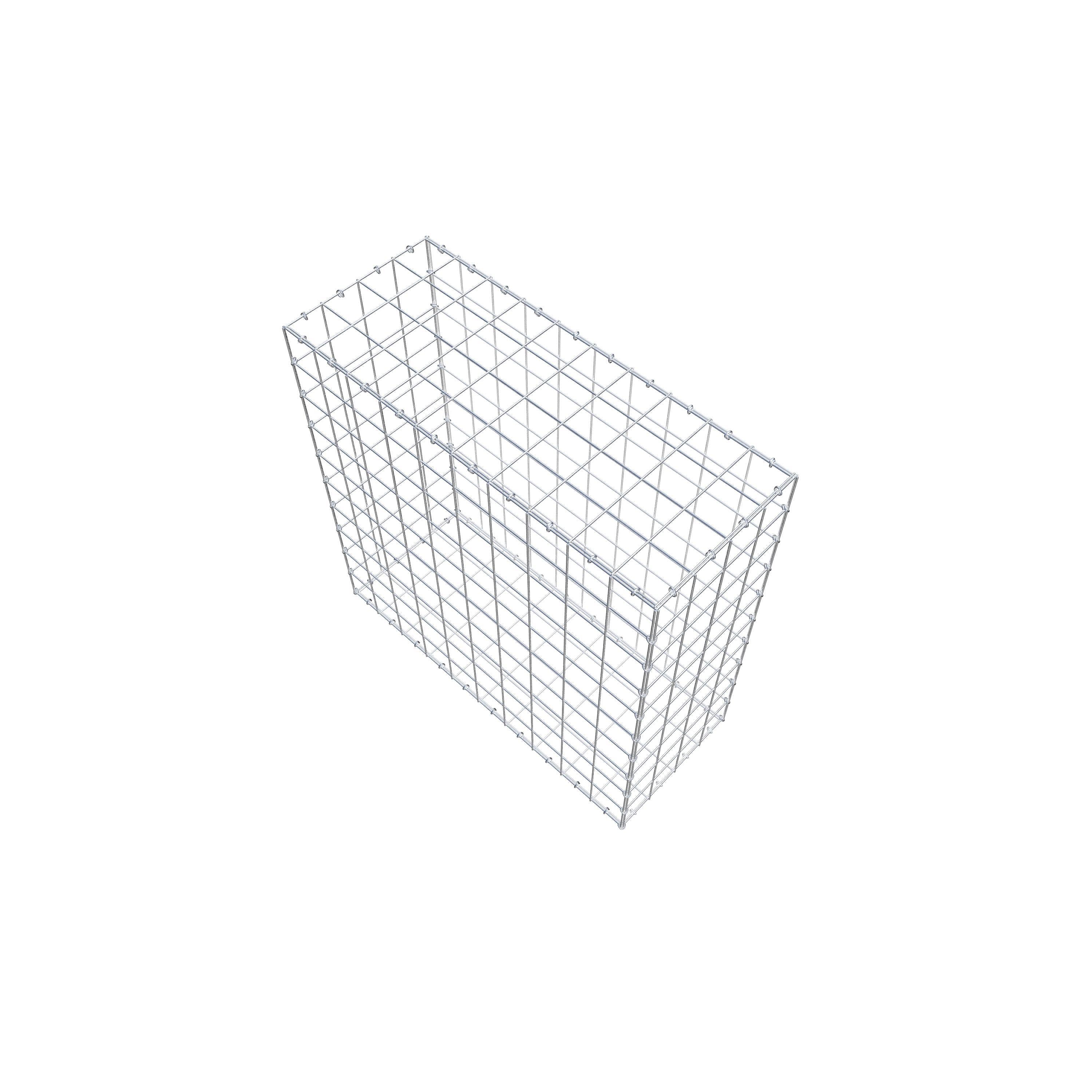Gabion 100 cm x 100 cm x 40 cm (L x H x D), maskstorlek 10 cm x 10 cm, C-ring