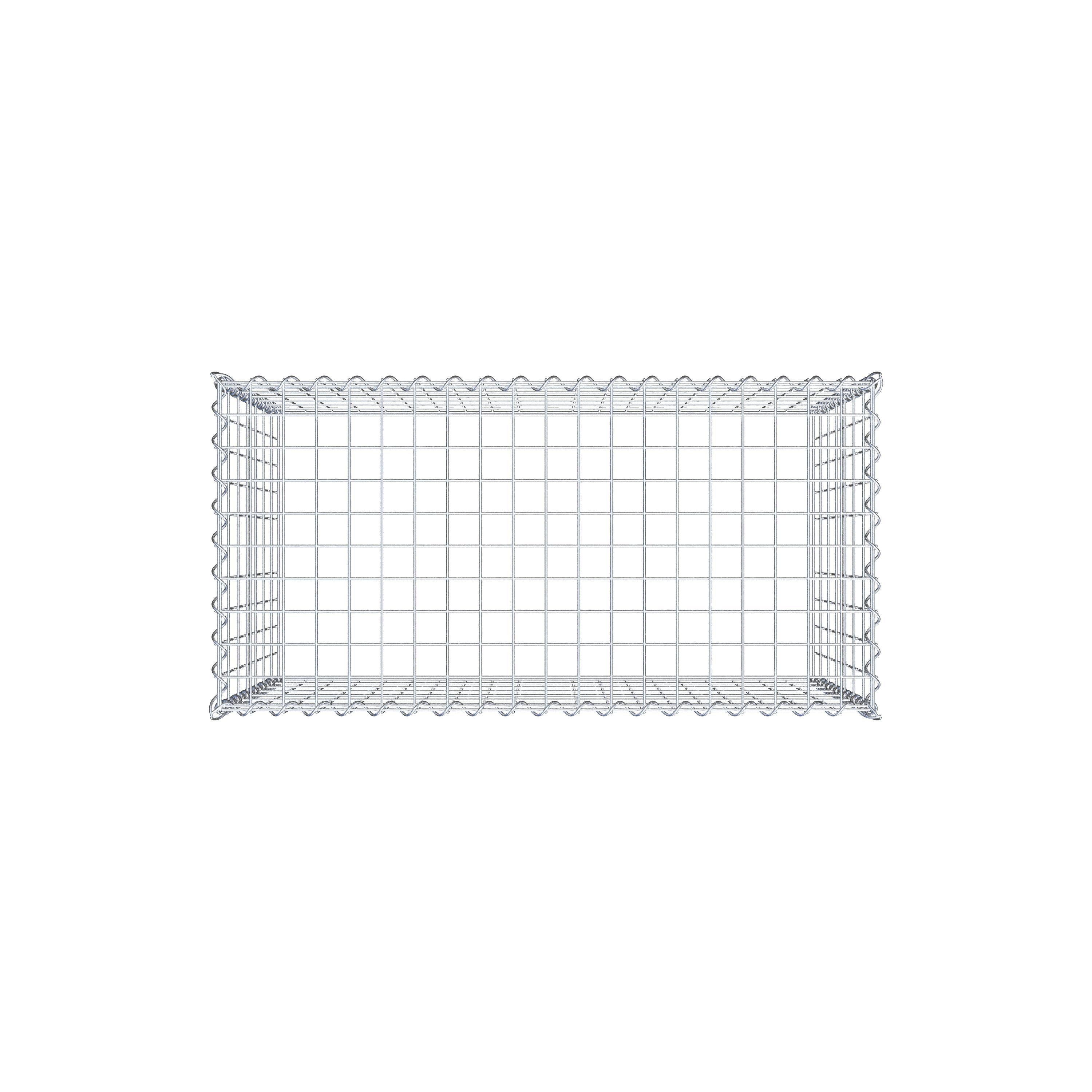 Extra gabion typ 3 100 cm x 70 cm x 50 cm (L x H x D), maskstorlek 5 cm x 10 cm, spiral