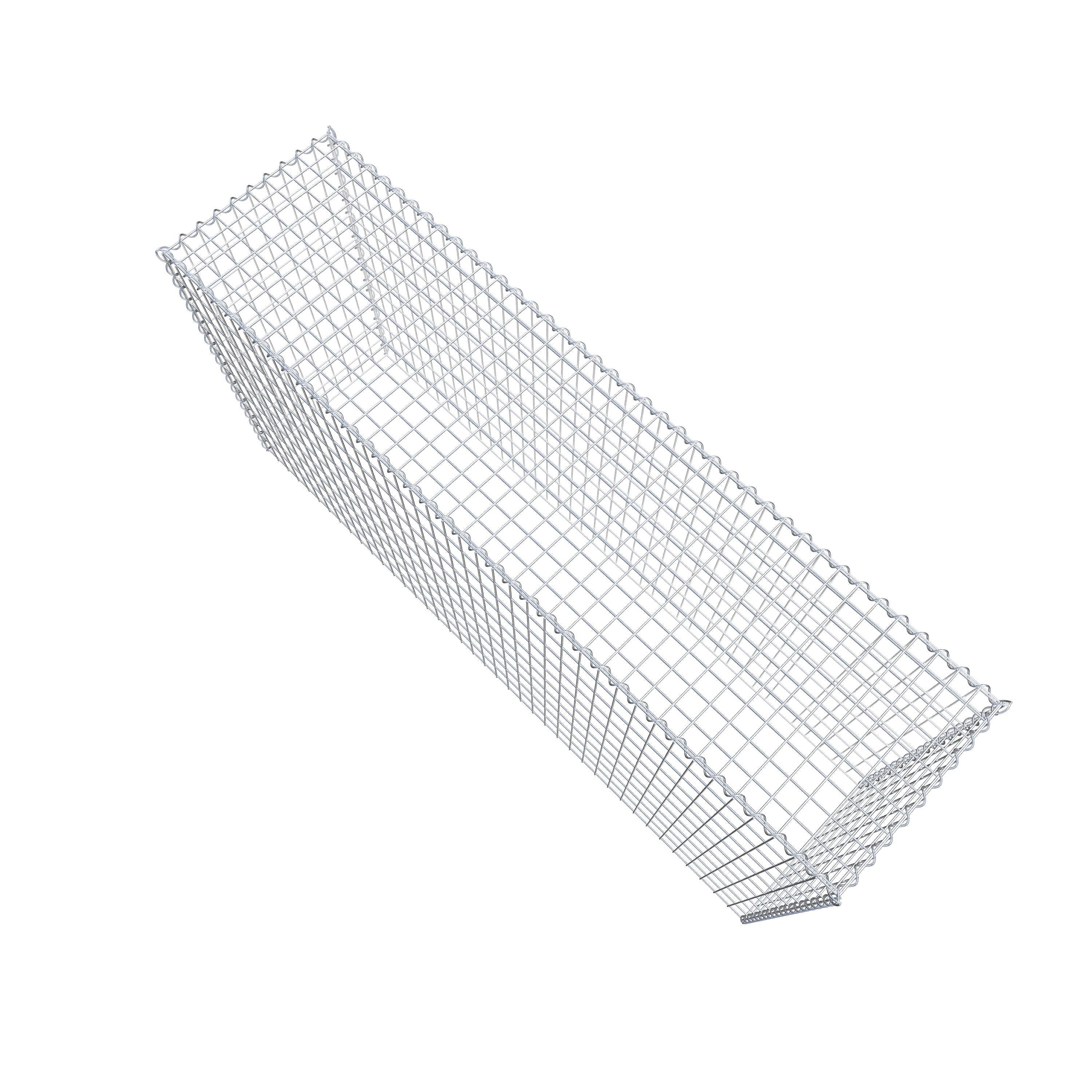 Gavión adicional tipo 3 200 cm x 100 cm x 50 cm (L x A x P), malla 5 cm x 10 cm, en espiral