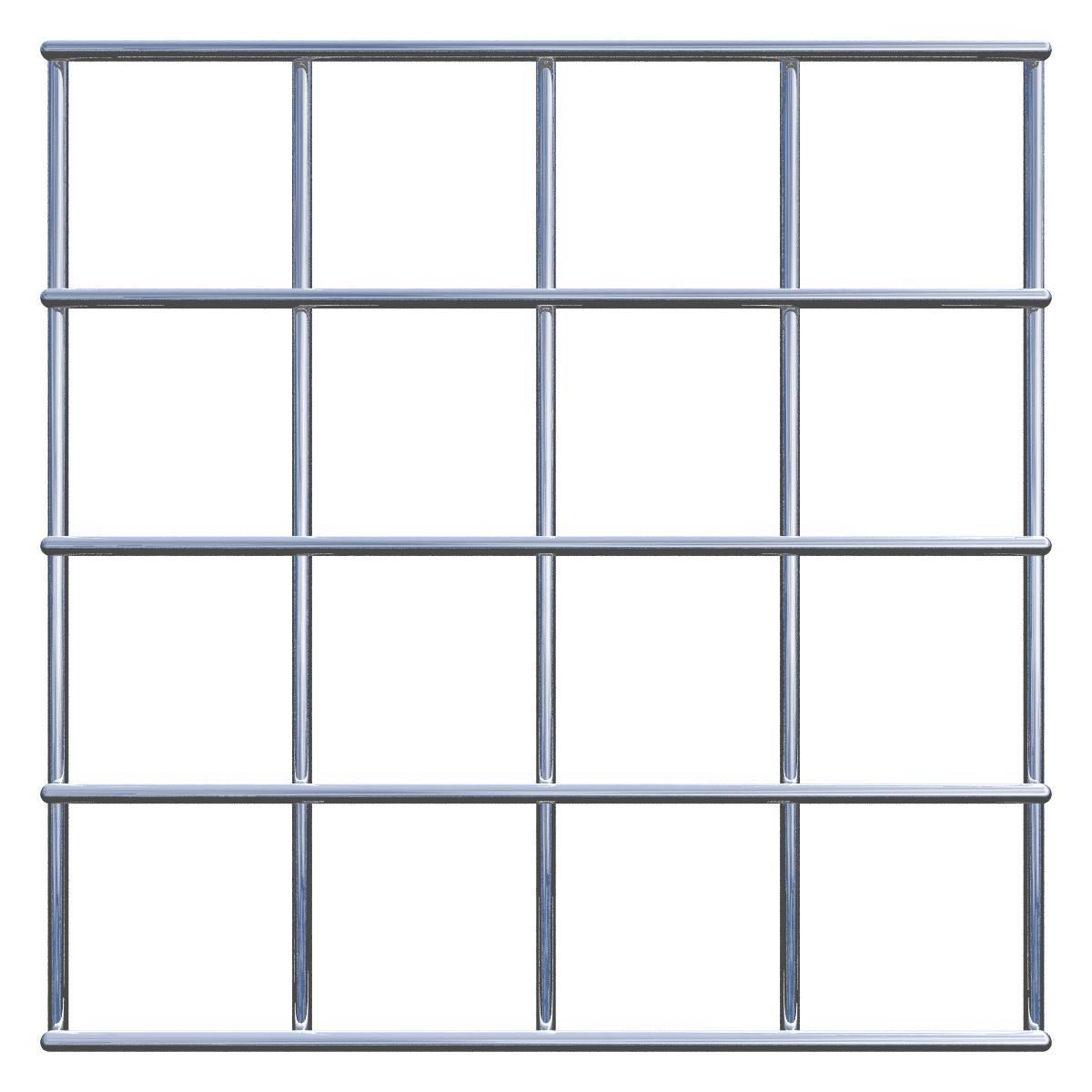 Traliccio decorativo (incl. materiale di montaggio) Dimensioni della rete 5 x 5 cm